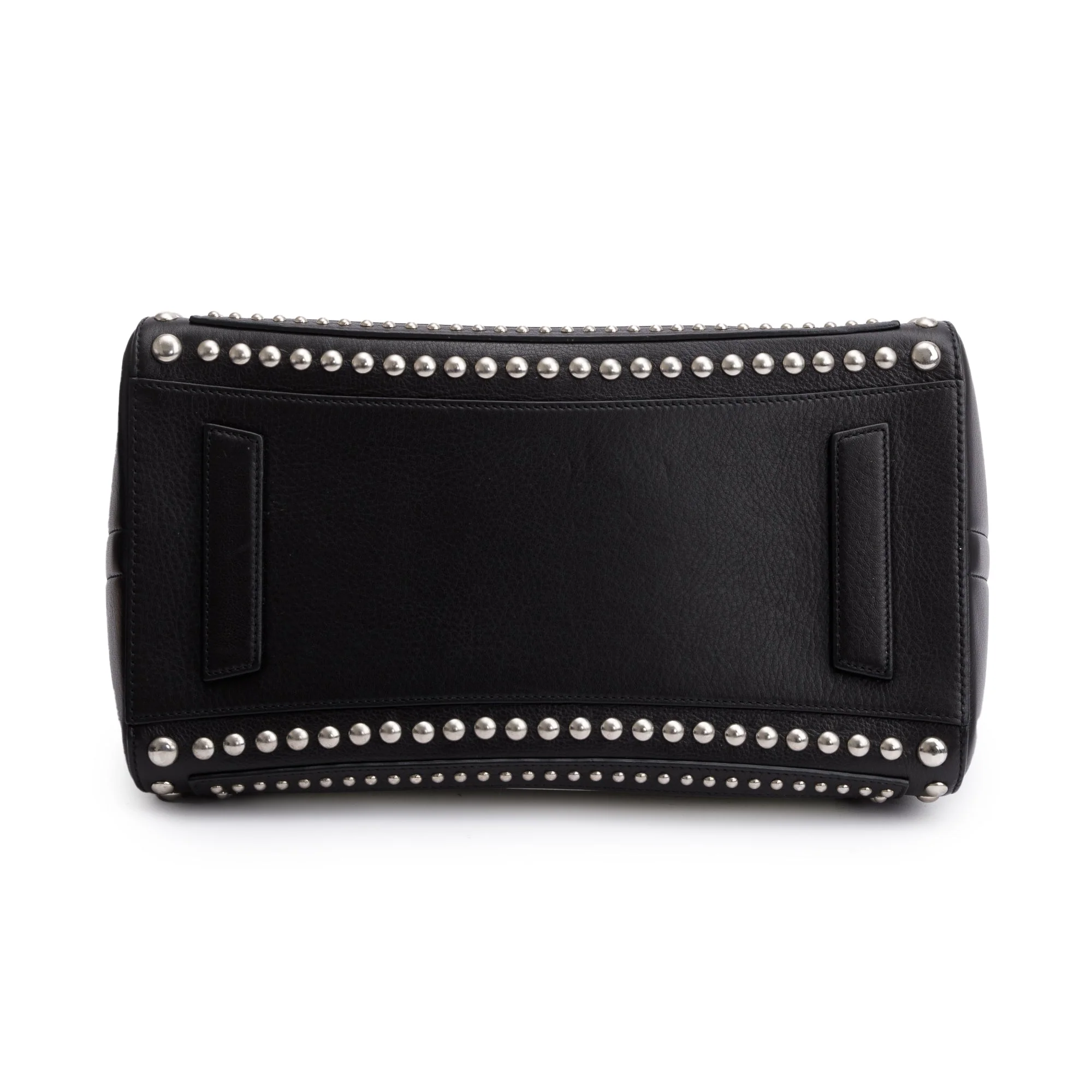 Givenchy Black/White Calfskin Leather Studded Medium Antigona Bag - Image 5