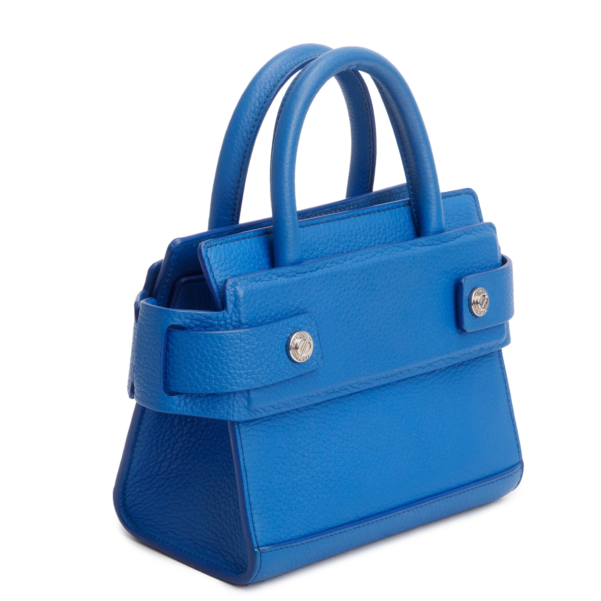 Givenchy Blue Leather Nano Horizon Top Handle bag w/ Strap - Image 5