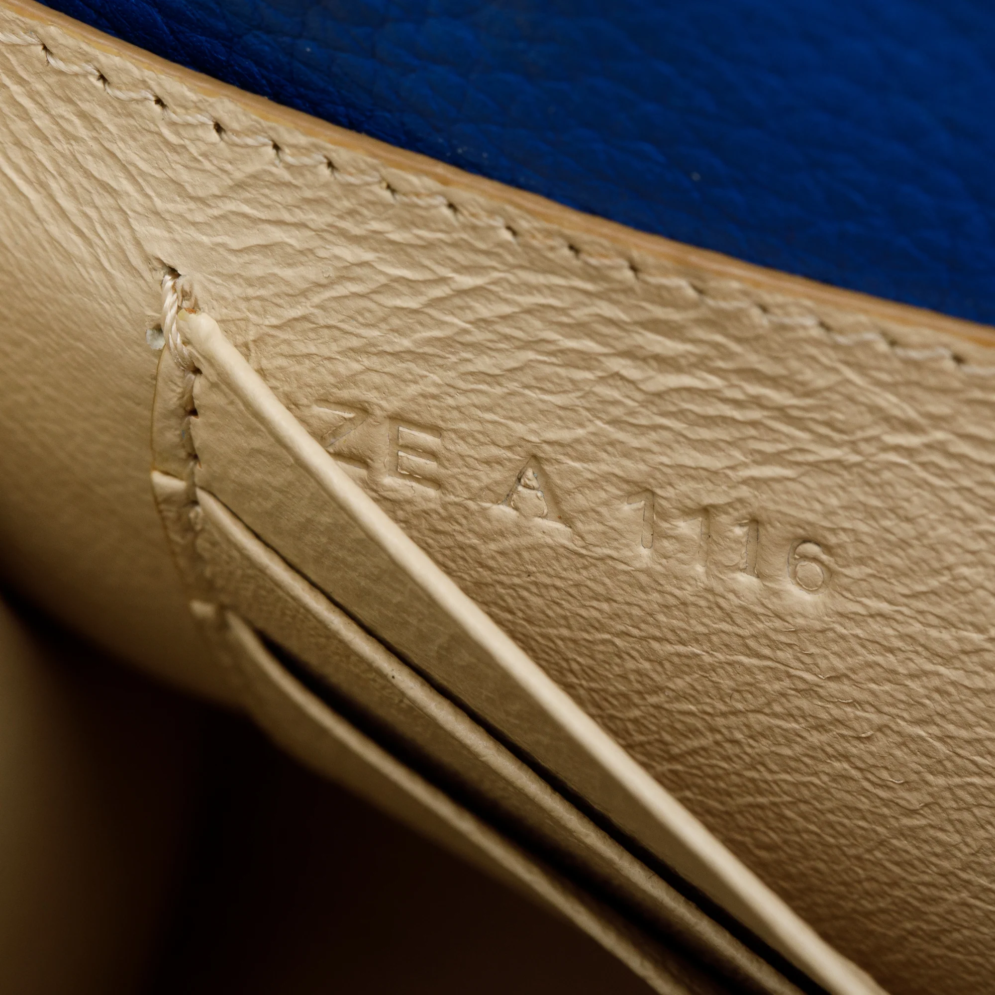 Givenchy Blue Leather Nano Horizon Top Handle bag w/ Strap - Image 8