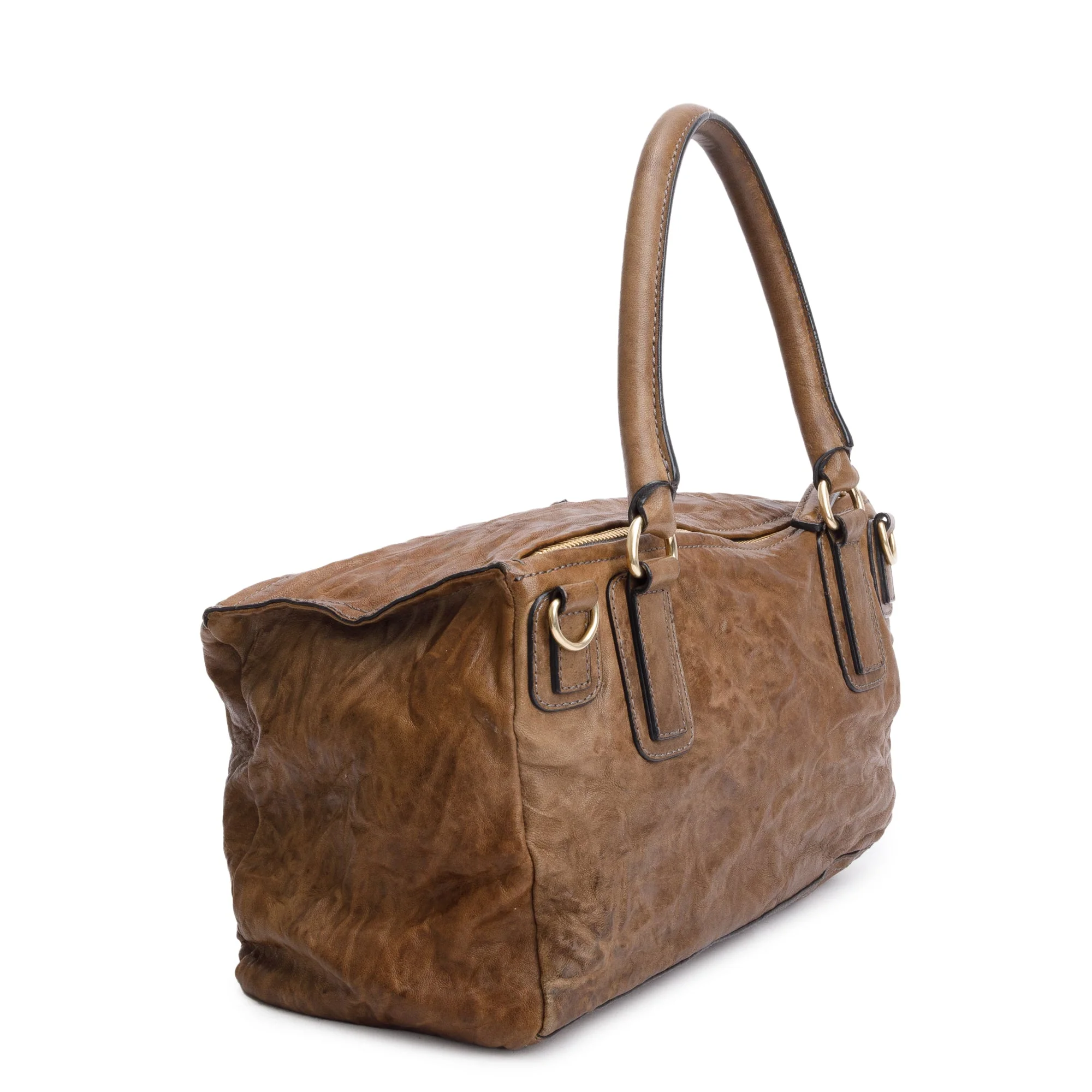 Givenchy Brown Sheepskin Medium Pandora Handle Bag - Image 4