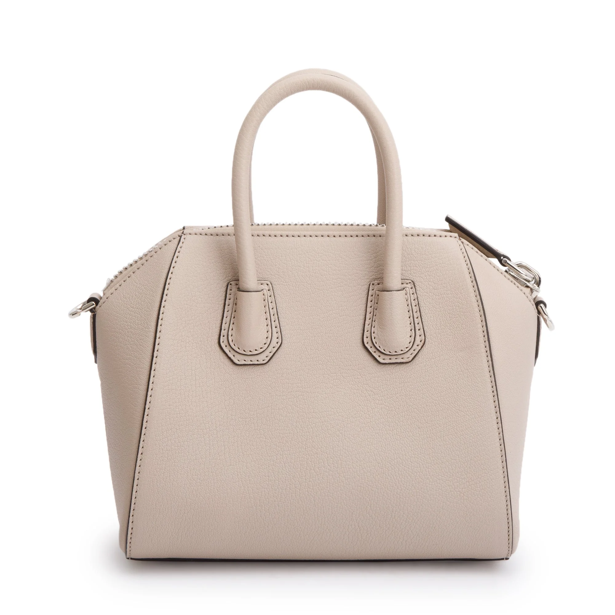 Givenchy Neutral Calfskin Leather Mini Antigona Bag w/ Strap - Image 4