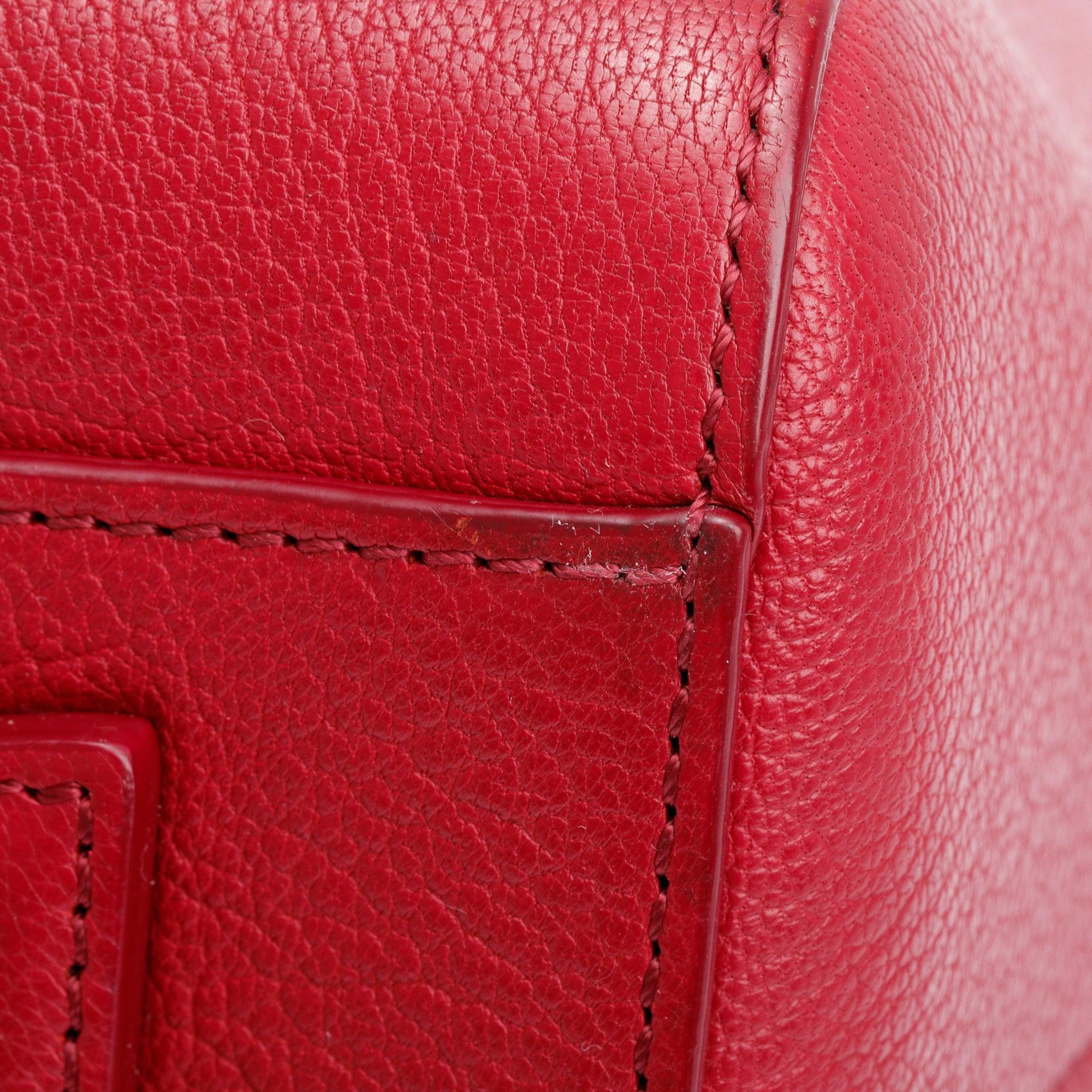 Givenchy Red Sugar Goatskin Leather Small Antigona Bag - Image 7