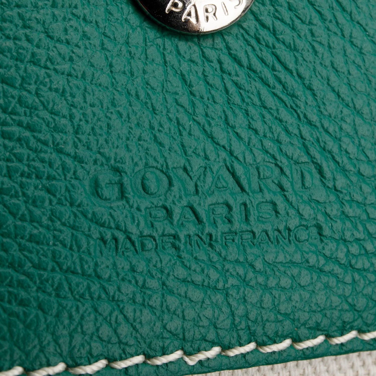 Goyard 2020 Green Goyardine Saint Louis PM w/ Pouch - Image 9