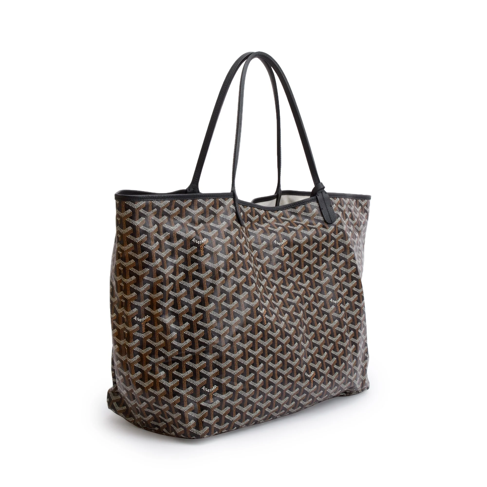 Goyard 2021 Black Monogram Canvas Saint Louis Tote GM w/ Pouch - Image 4