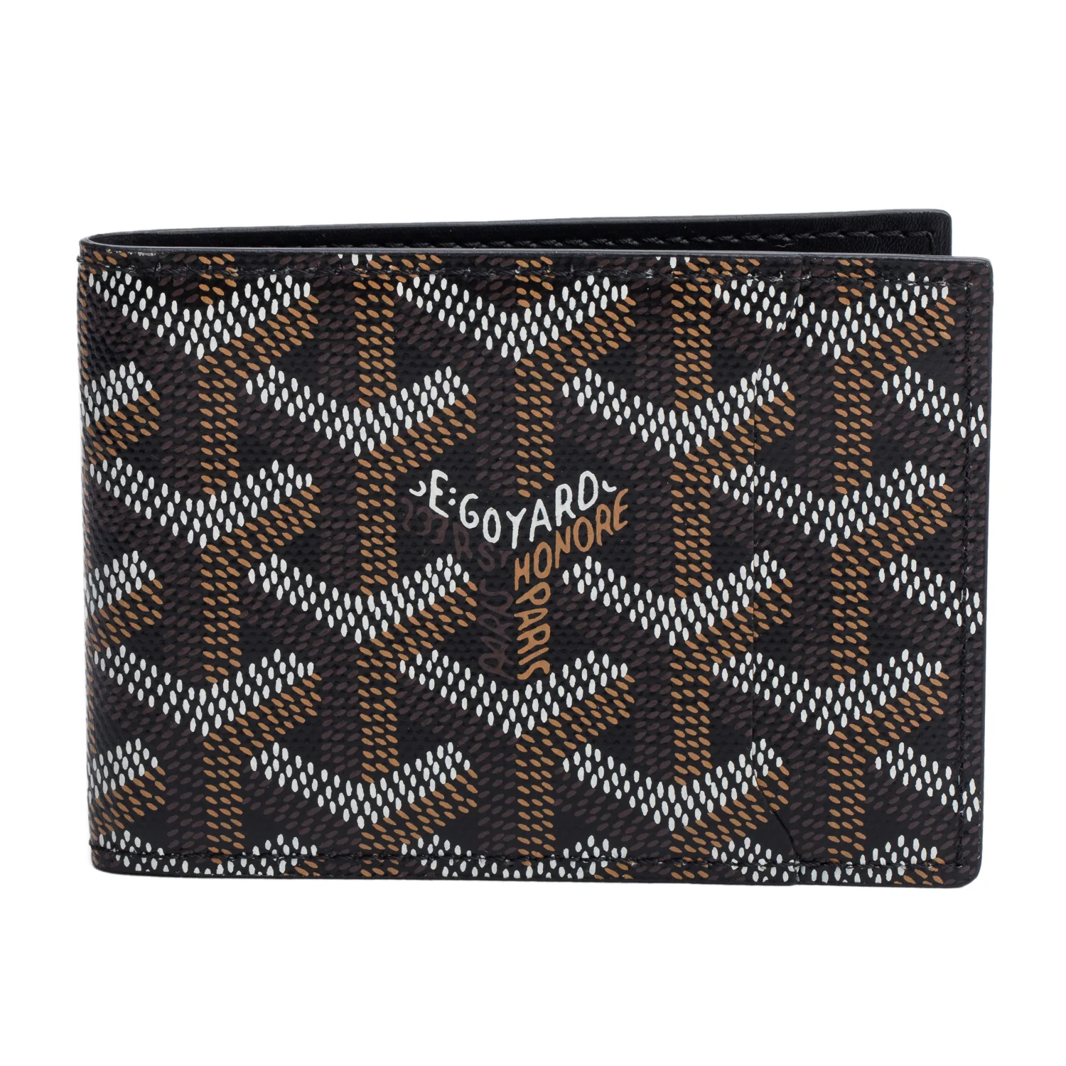 Goyard 2022 Black Goyardine Card Holder w/ Box