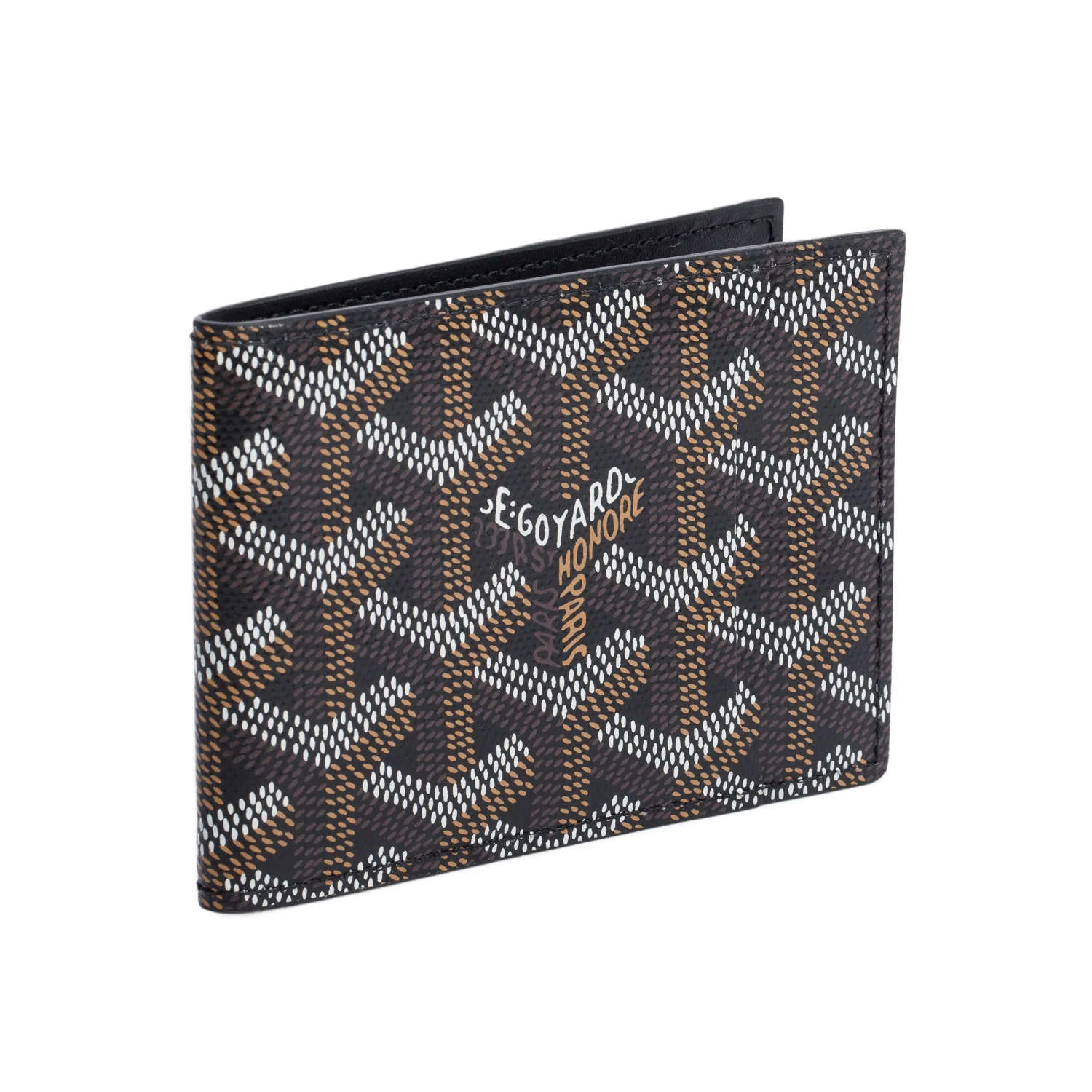 Goyard 2022 Black Goyardine Card Holder w/ Box - Image 3
