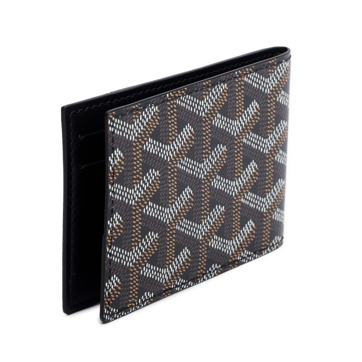 Goyard 2022 Black Goyardine Card Holder w/ Box - Image 5
