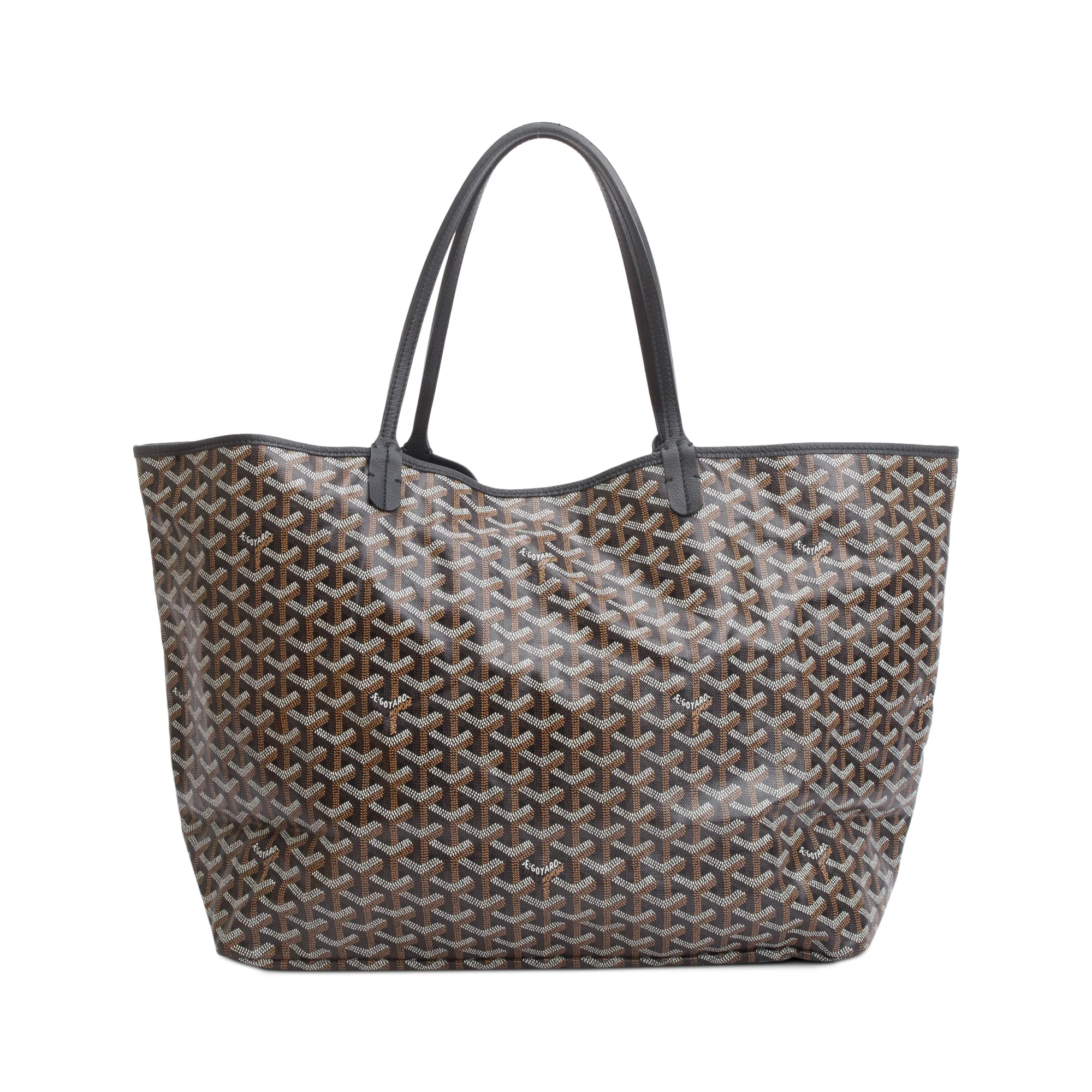 Goyard 2023 Black Monogram Canvas Saint Louis Tote GM w/ Pouch - Image 4