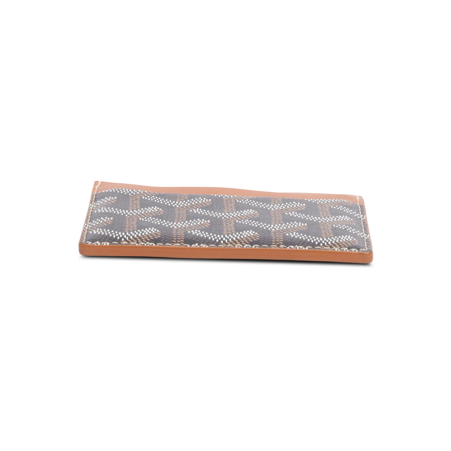 Goyard 2023 Brown Leather & Coated Canvas Saint Sulpice Card Holder w/ Box & Receipt - Image 6