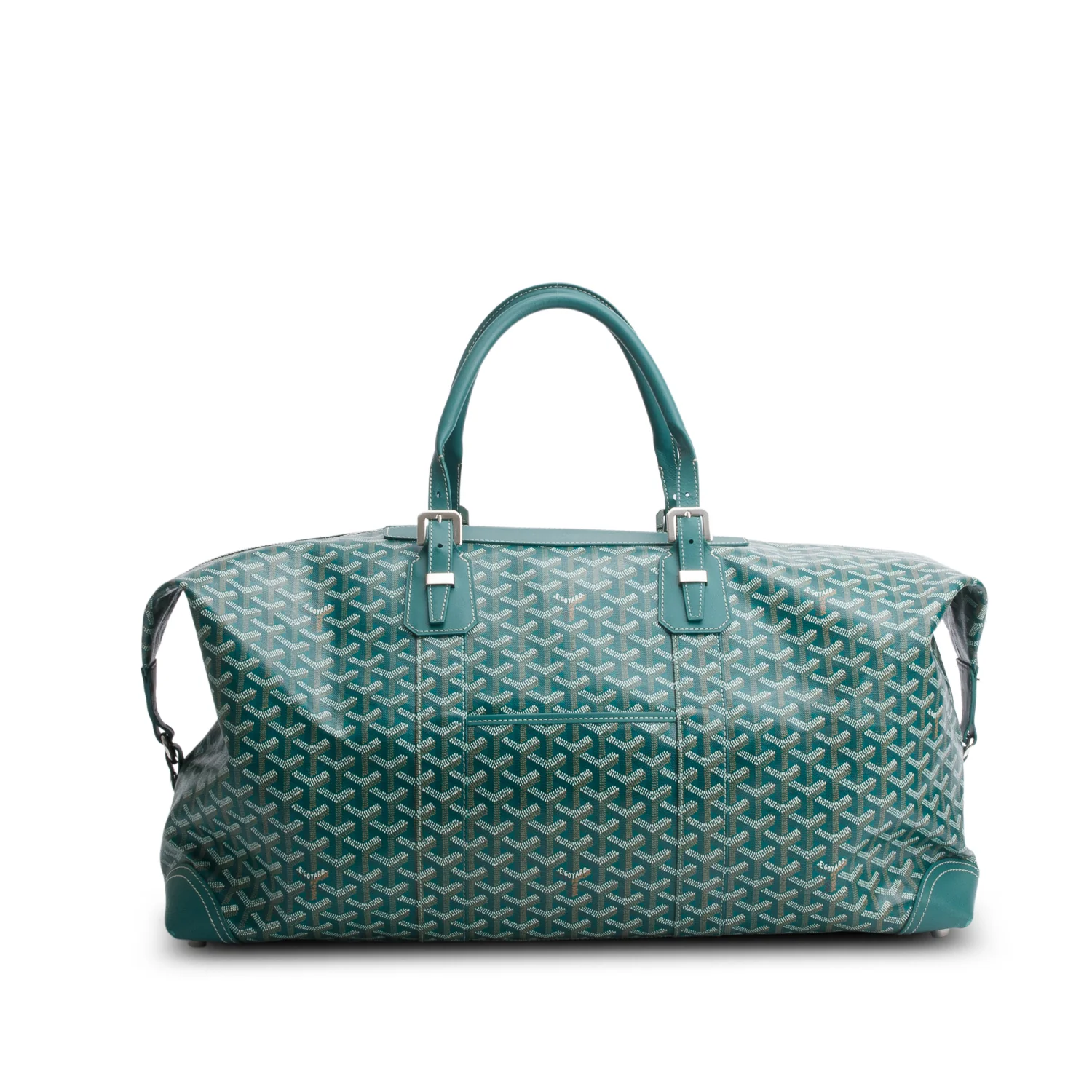 Goyard 2023 Green Goyardine Canvas Boeing 55 Duffle Bag