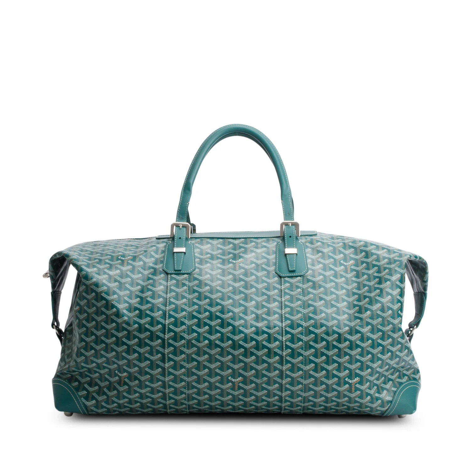 Goyard 2023 Green Goyardine Canvas Boeing 55 Duffle Bag - Image 3
