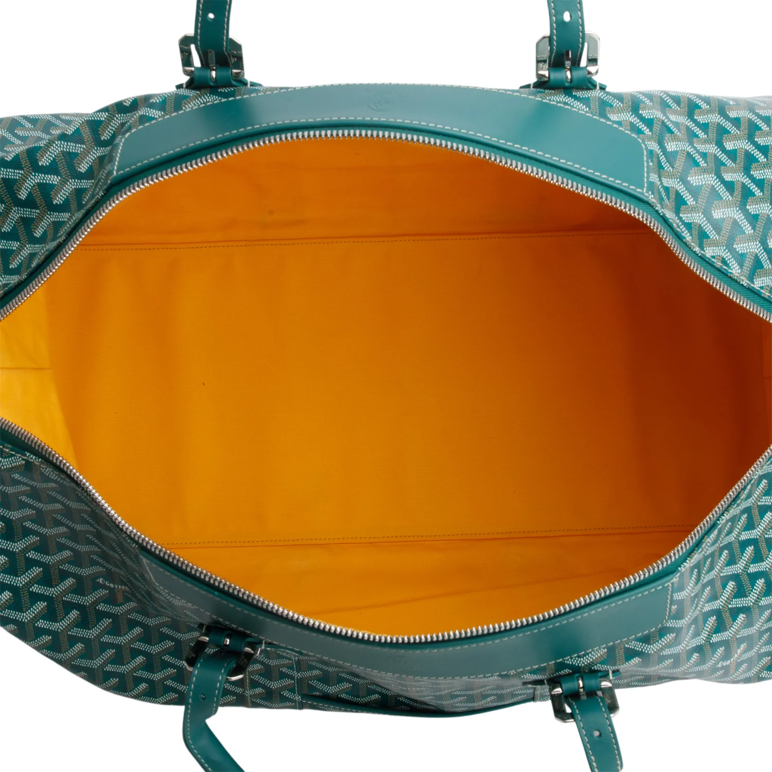 Goyard 2023 Green Goyardine Canvas Boeing 55 Duffle Bag - Image 6