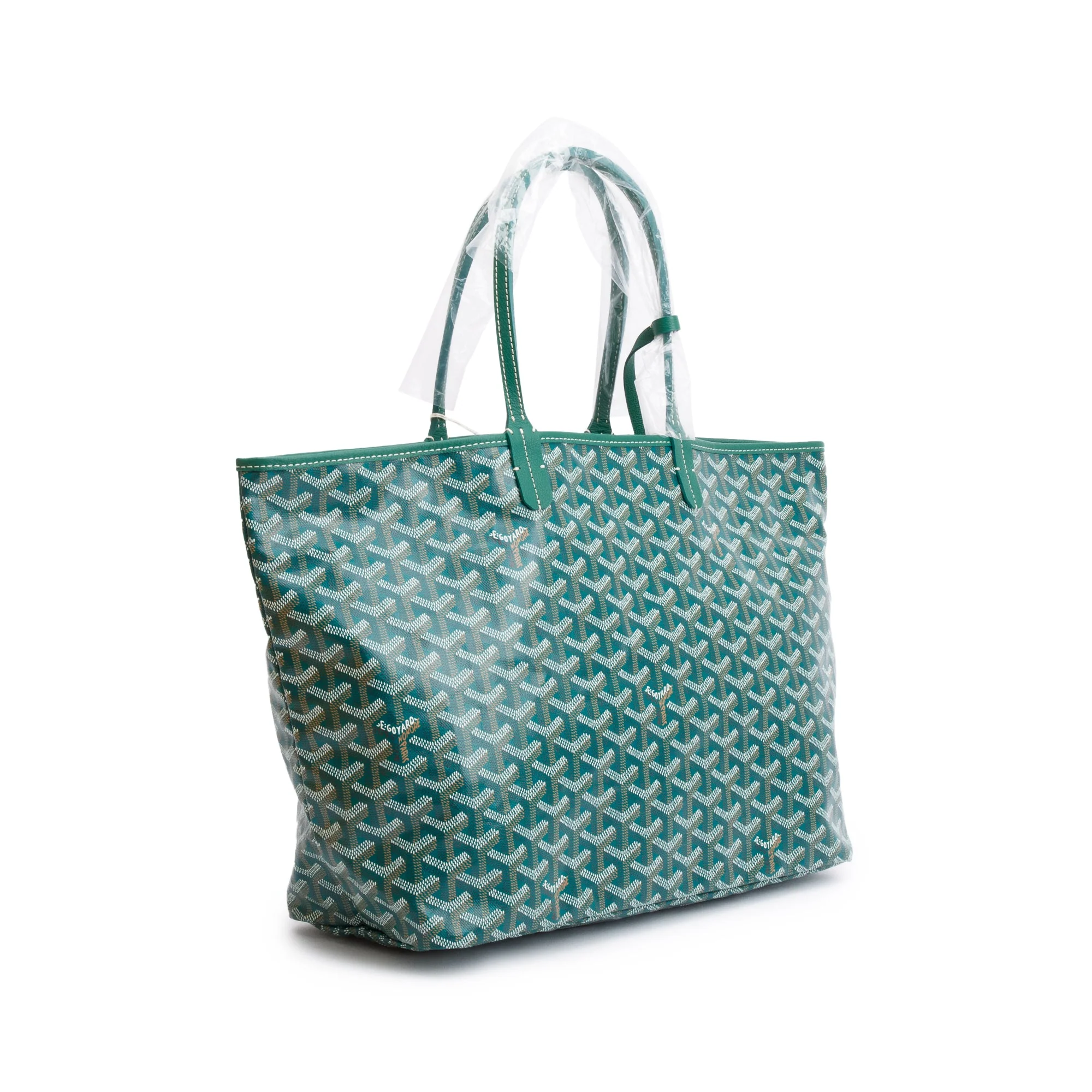 Goyard 2023 Green Monogram Canvas Saint Louis Tote PM w/ Pouch - Image 3