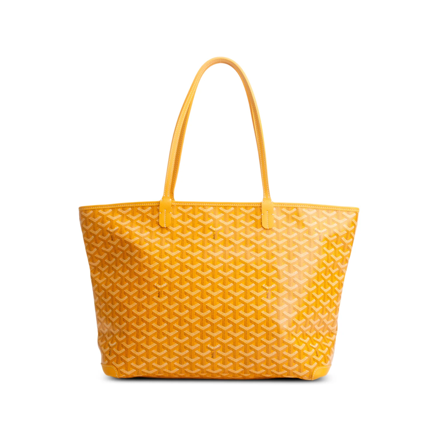 Goyard 2024 Yellow Monogram and Leather Trim Artois MM