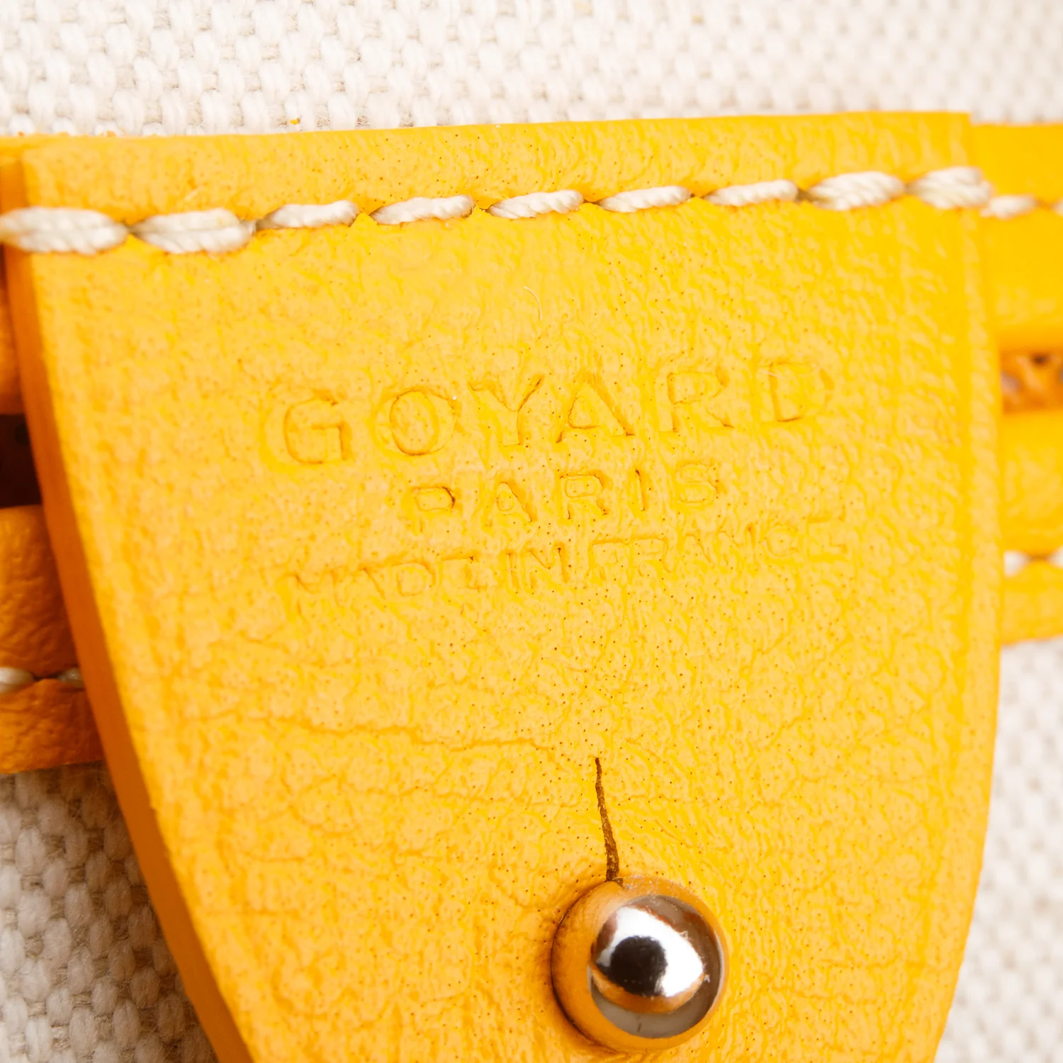 Goyard 2024 Yellow Monogram and Leather Trim Artois MM - Image 8