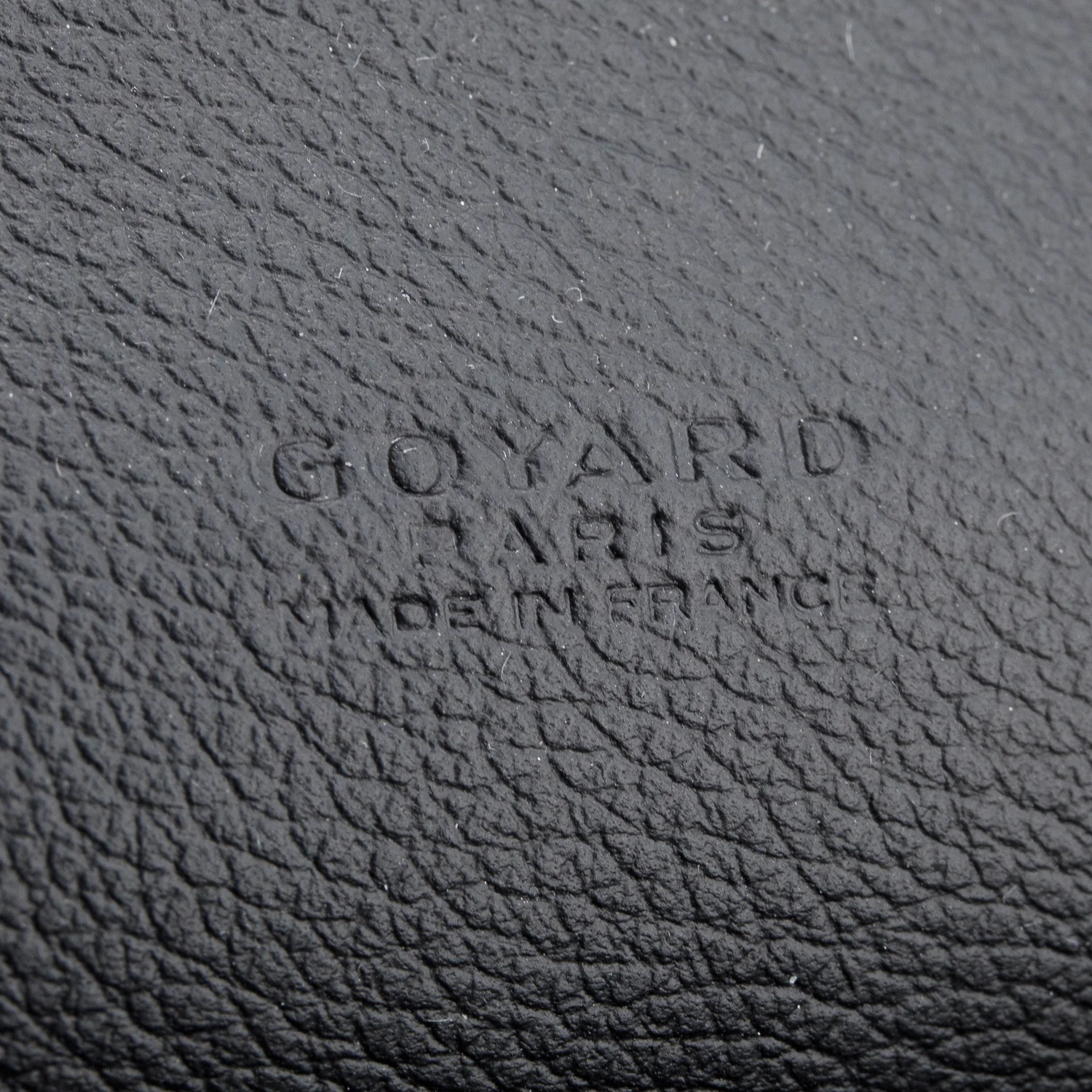 Goyard 2025 Black Goyardine Calfskin Chypre Wallet Pouch w/ Box, Strap & Receipt - Image 10