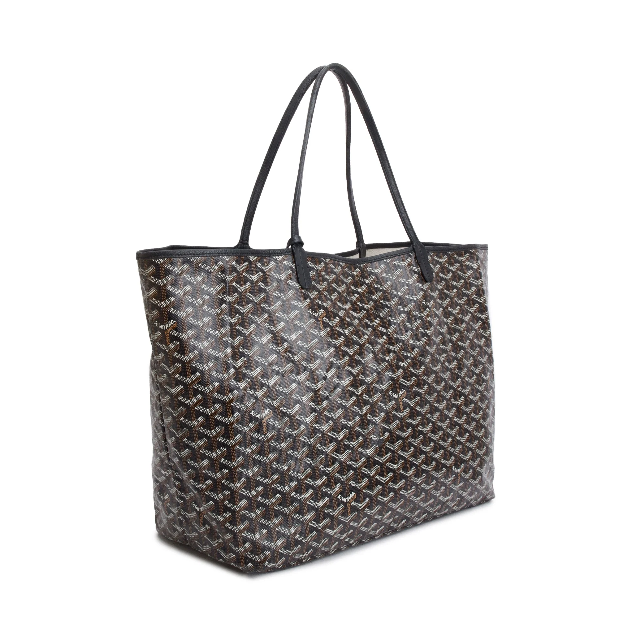 Goyard Black Goyardin Canvas Saint Louis Tote GM w/ Pouch - Image 3