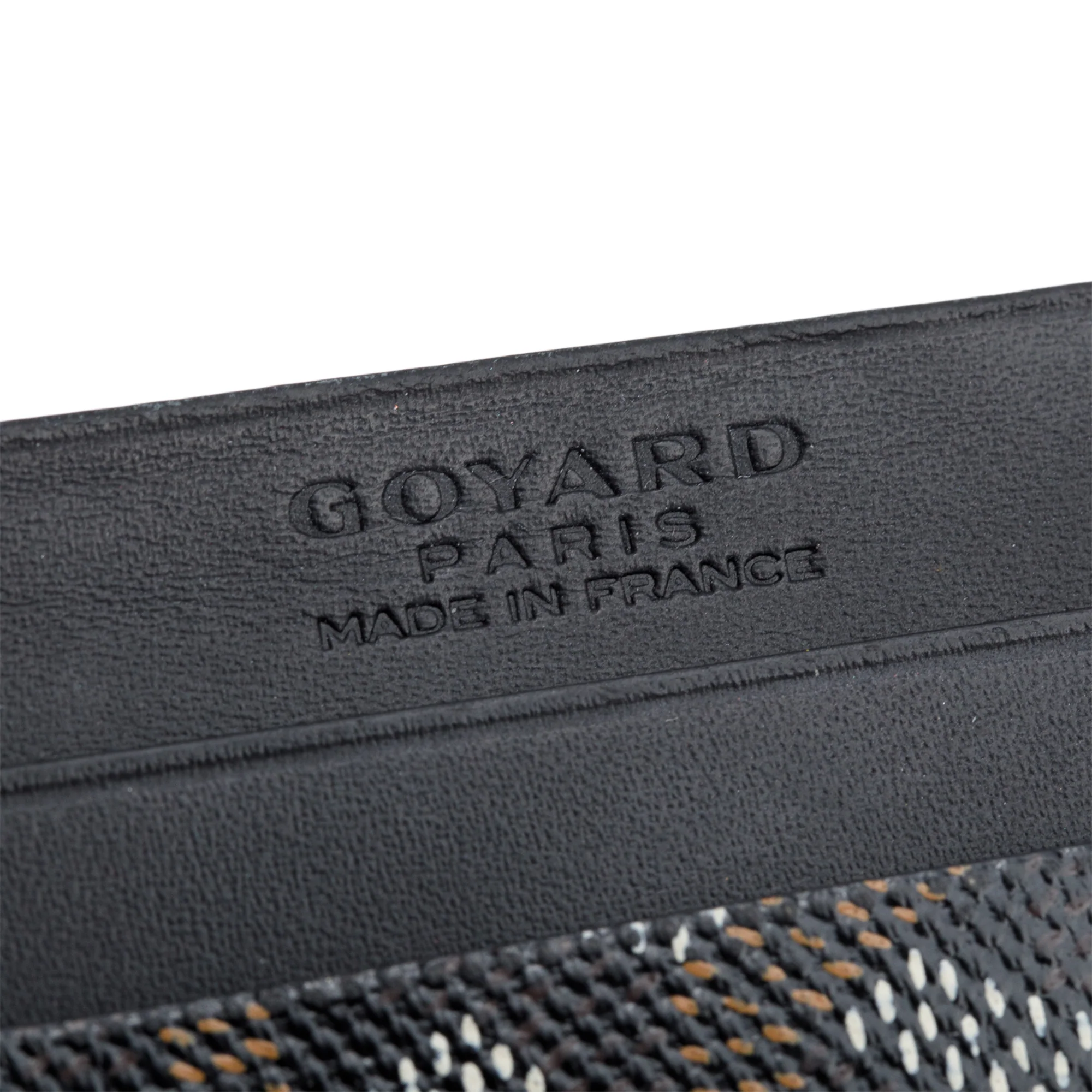 Goyard Black Leather & Coated Canvas Saint Sulpice Card Holder - Image 5