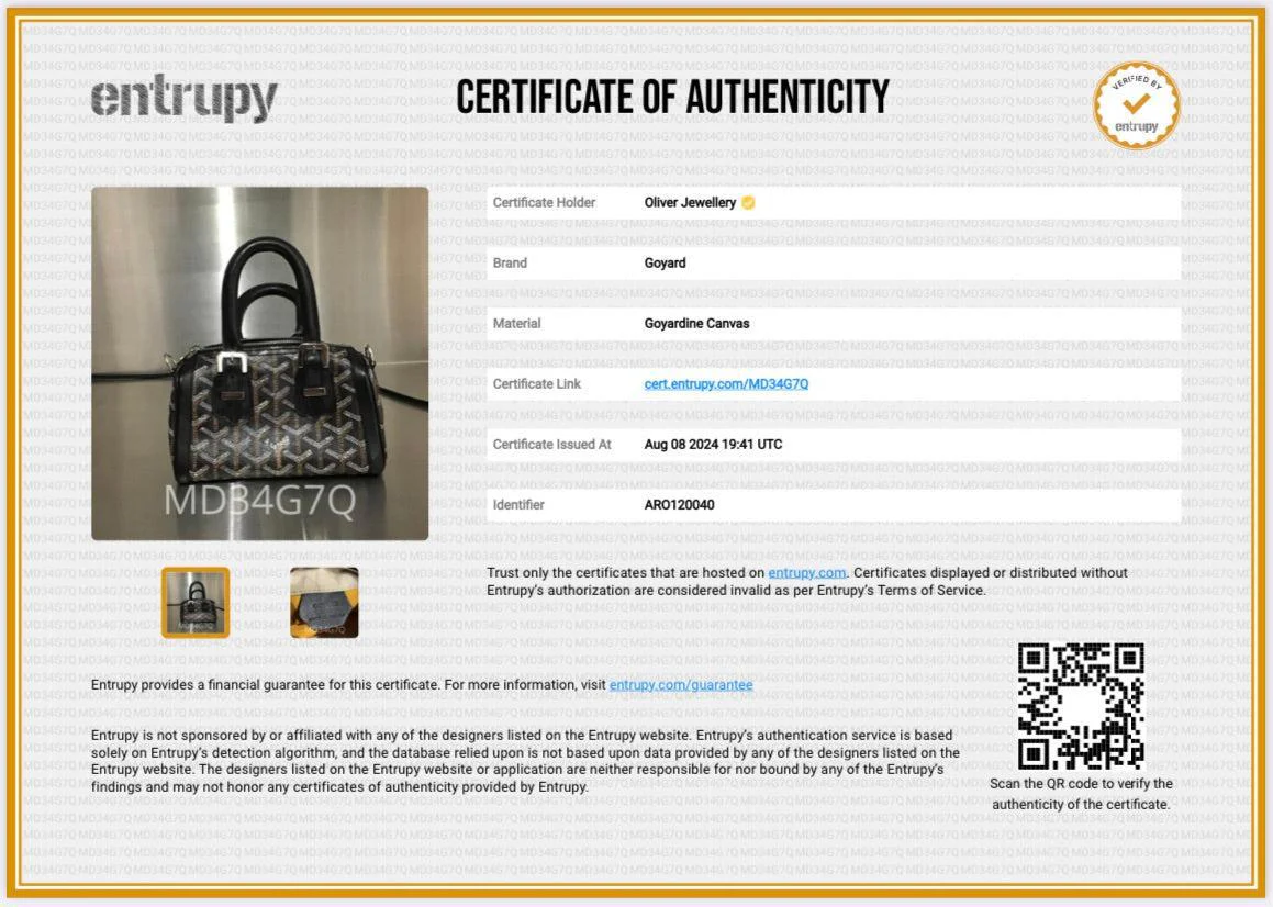 Goyard Black Leather & Monogram Canvas Mini Croisiere Crossbody Bag - Image 11