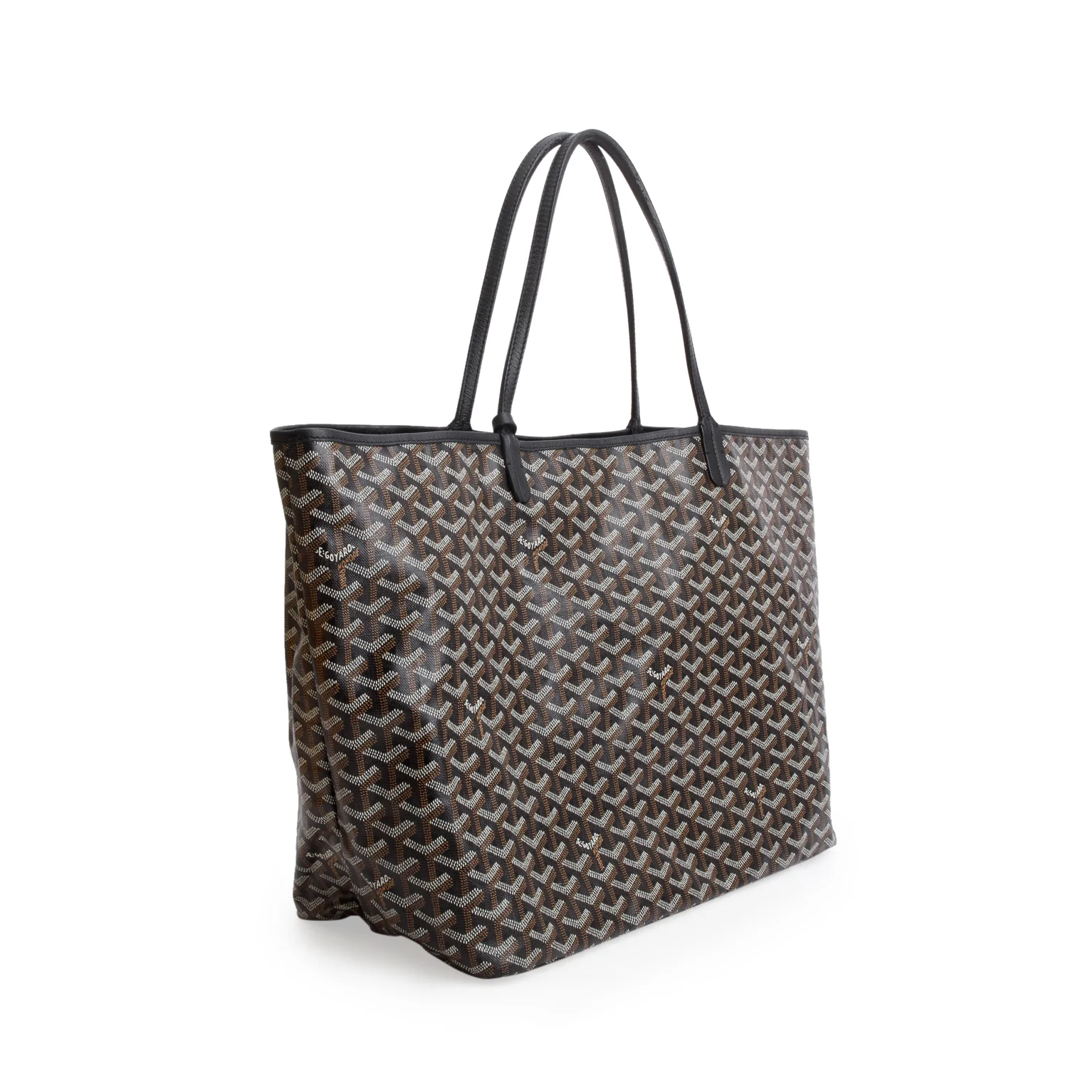 Goyard Black Monogram Canvas Saint Louis Tote GM w/ Pouch & Receipt - Image 3