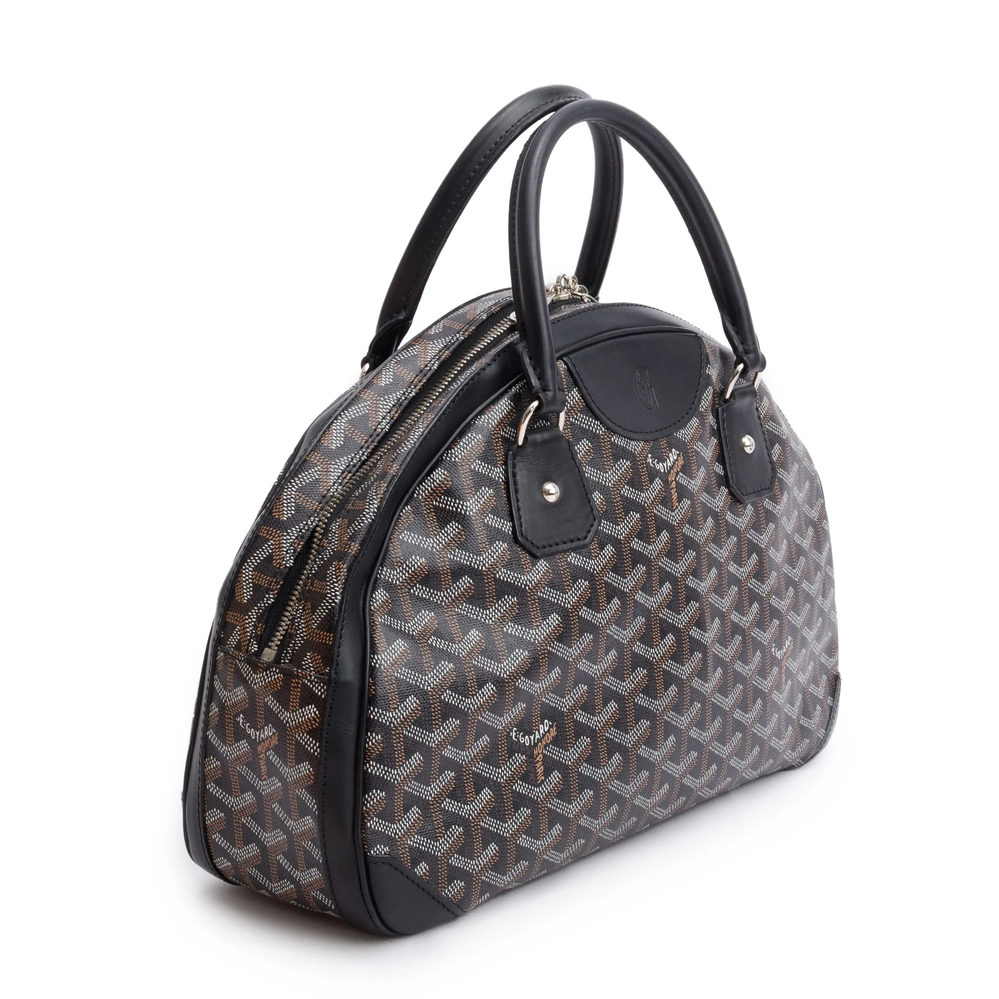 Goyard Black Monogram Coated Canvas St. Jeanne MM - Image 2