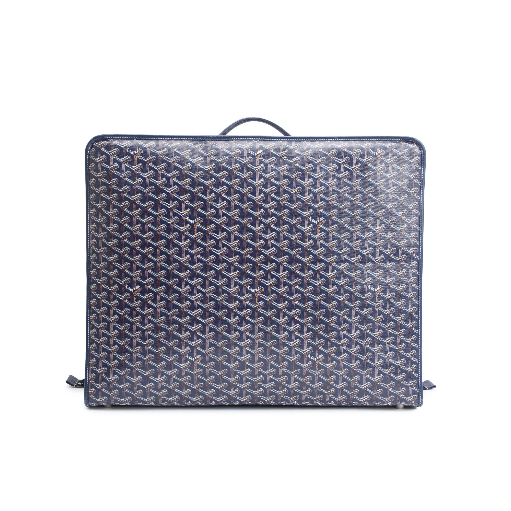 Goyard Blue Monogram Canvas Caravelle 50 Suitcase - Image 3