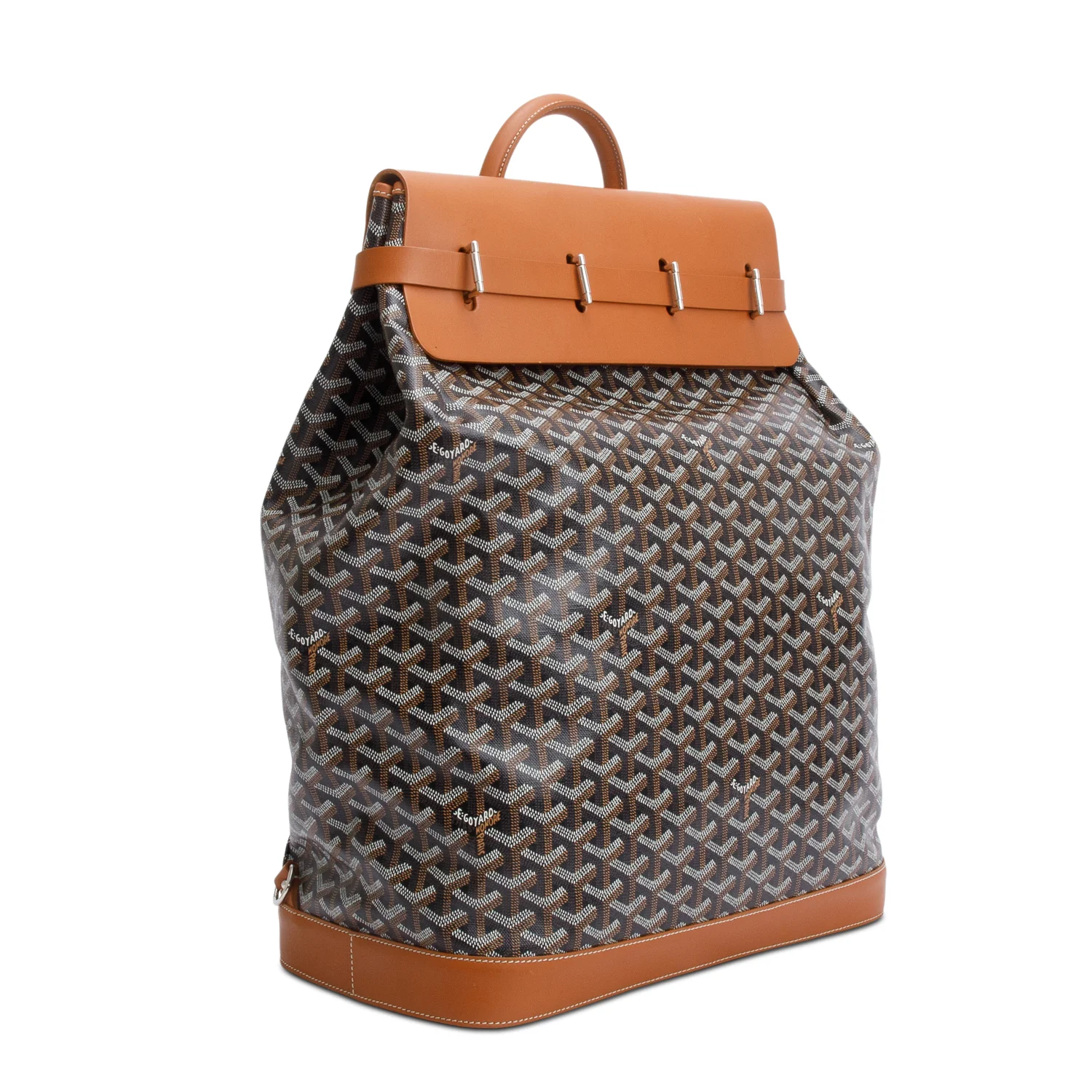 Goyard Brown Monogram Canvas Steamer PM w/ Strap - Image 5