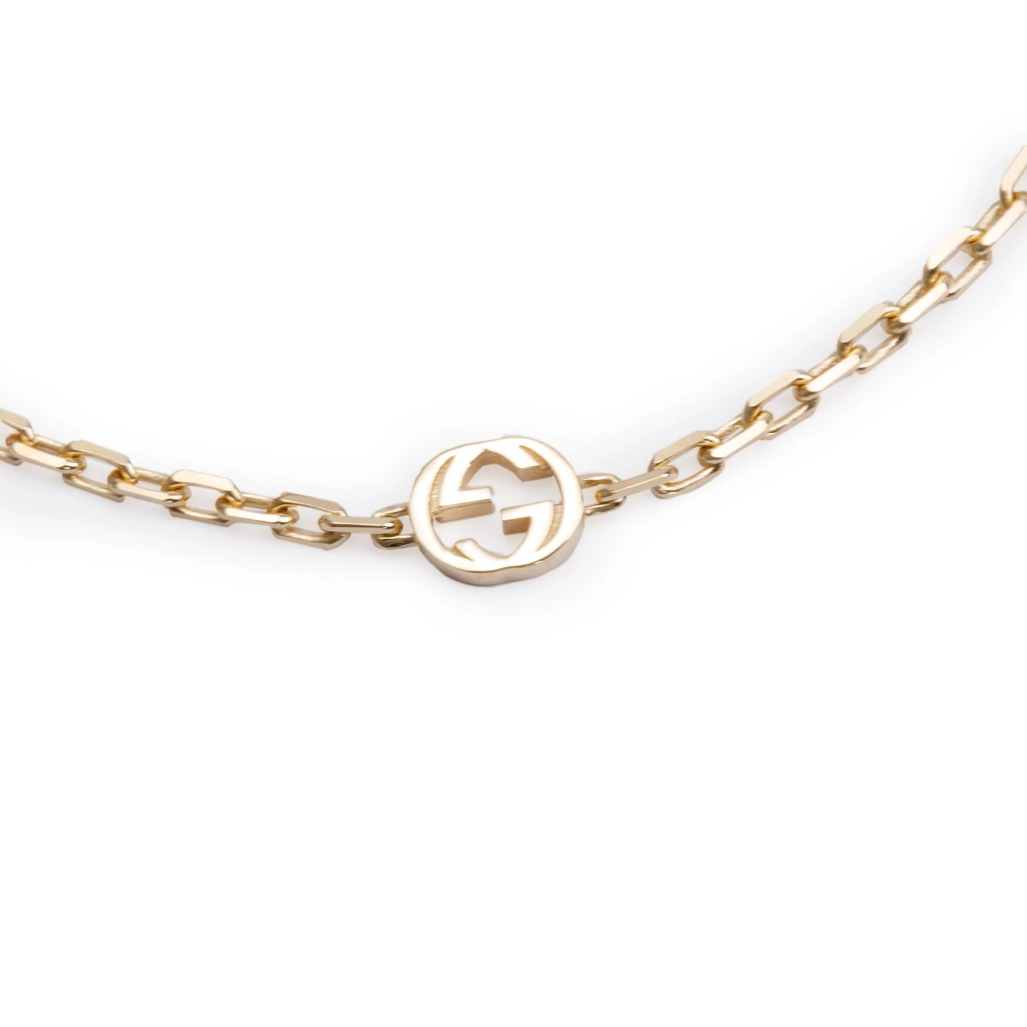 Gucci 18k Yellow Gold Interlocking G Bracelet w/ Box - Image 3