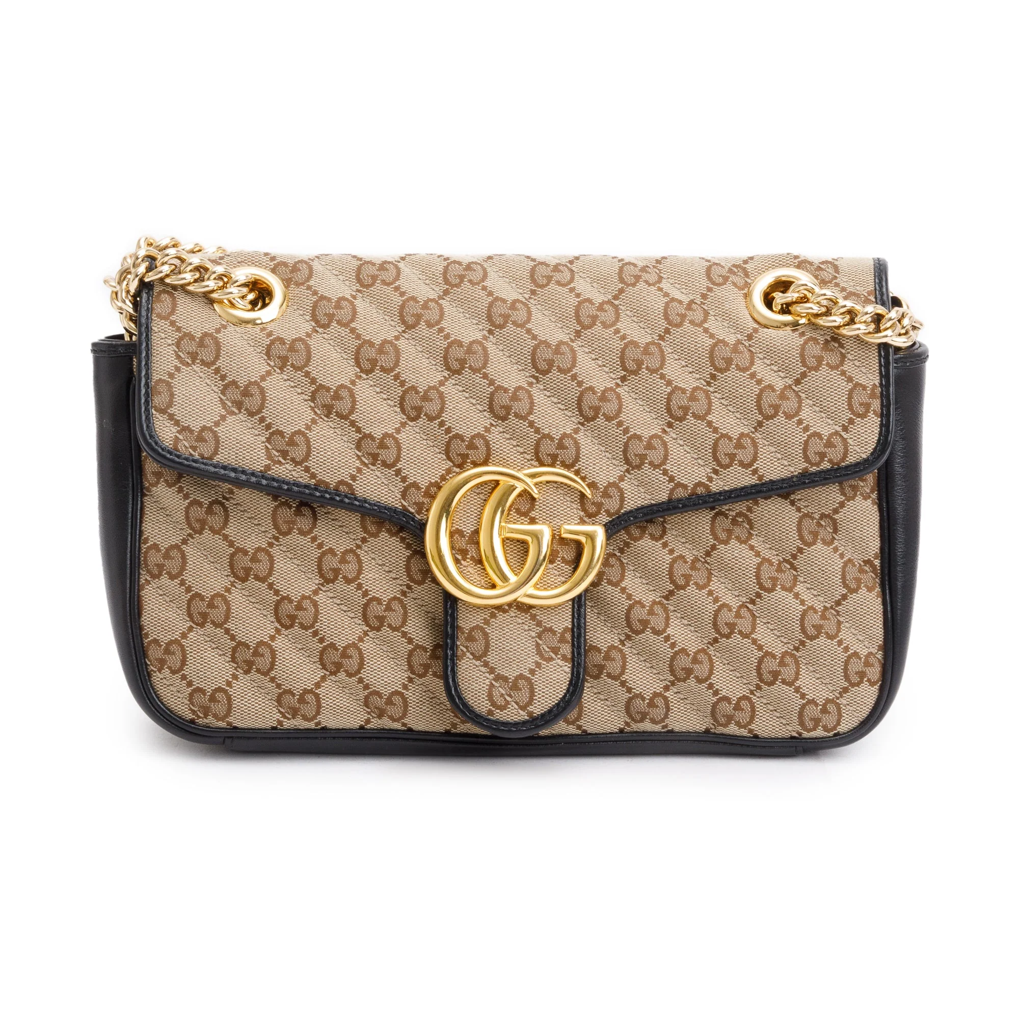 Gucci 2021 GG Canvas Marmont Small Shoulder Bag w/ Box & Receipt - Image 4