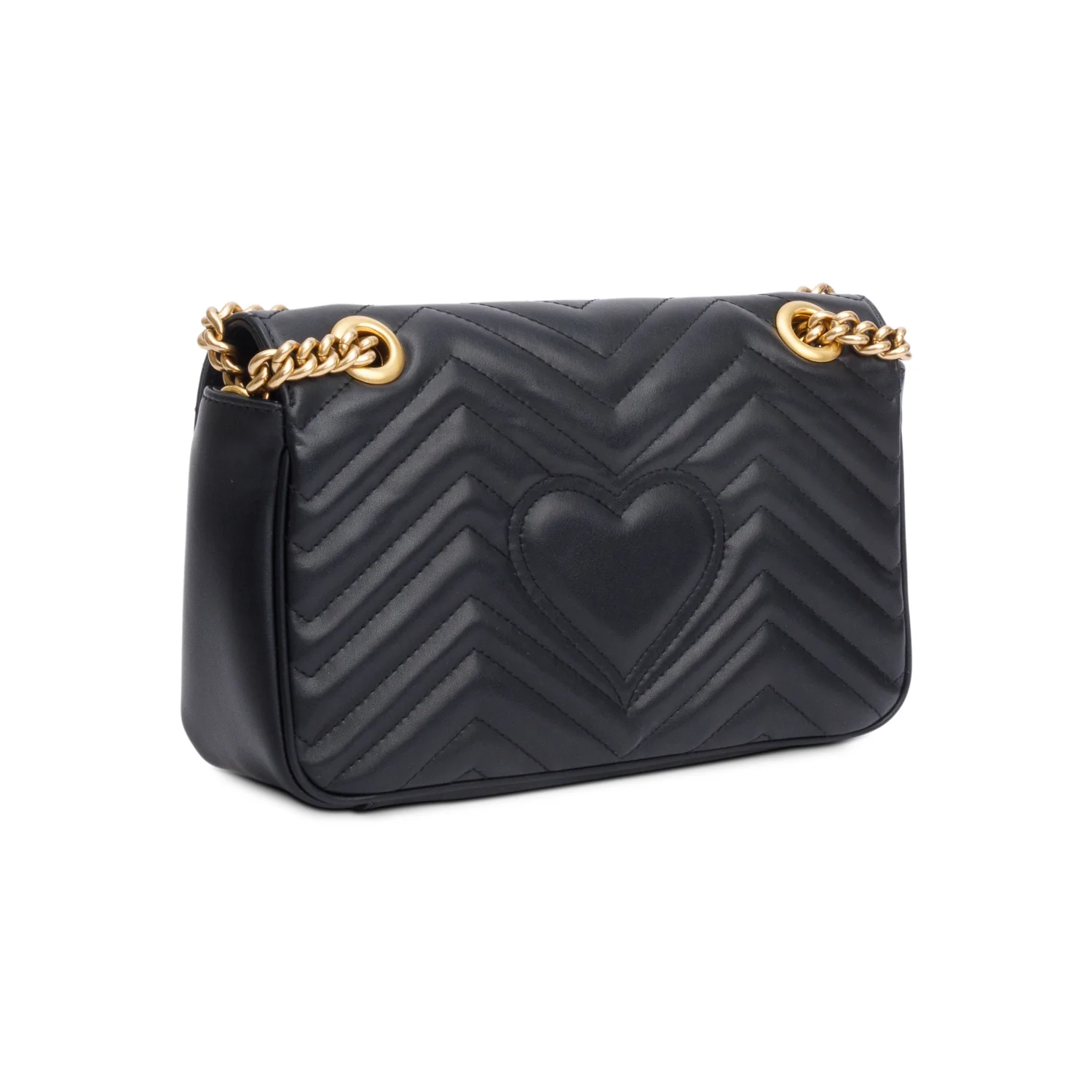 Gucci 2023 Black GG Marmont Matelasse Small Shoulder Bag w/ Box - Image 7