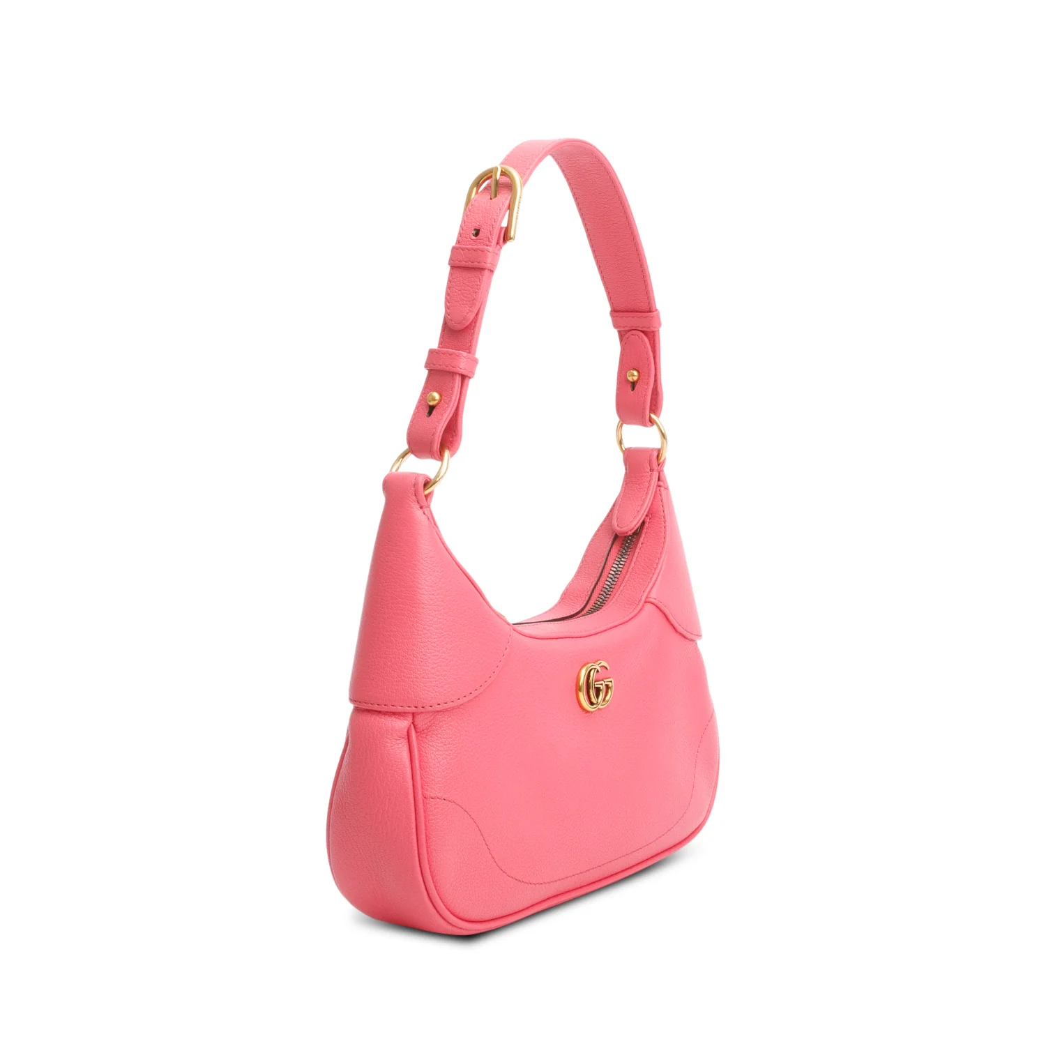 Gucci 2024 Pink Goatskin Small Aphrodite Shoulder Bag w/ Box, Straps & Receupt - Image 5