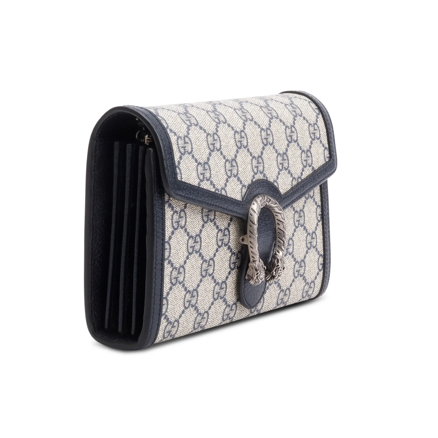 Gucci Beige/Blue Dionysus GG Supreme Wallet on Chain w/ Box & Receipt - Image 5