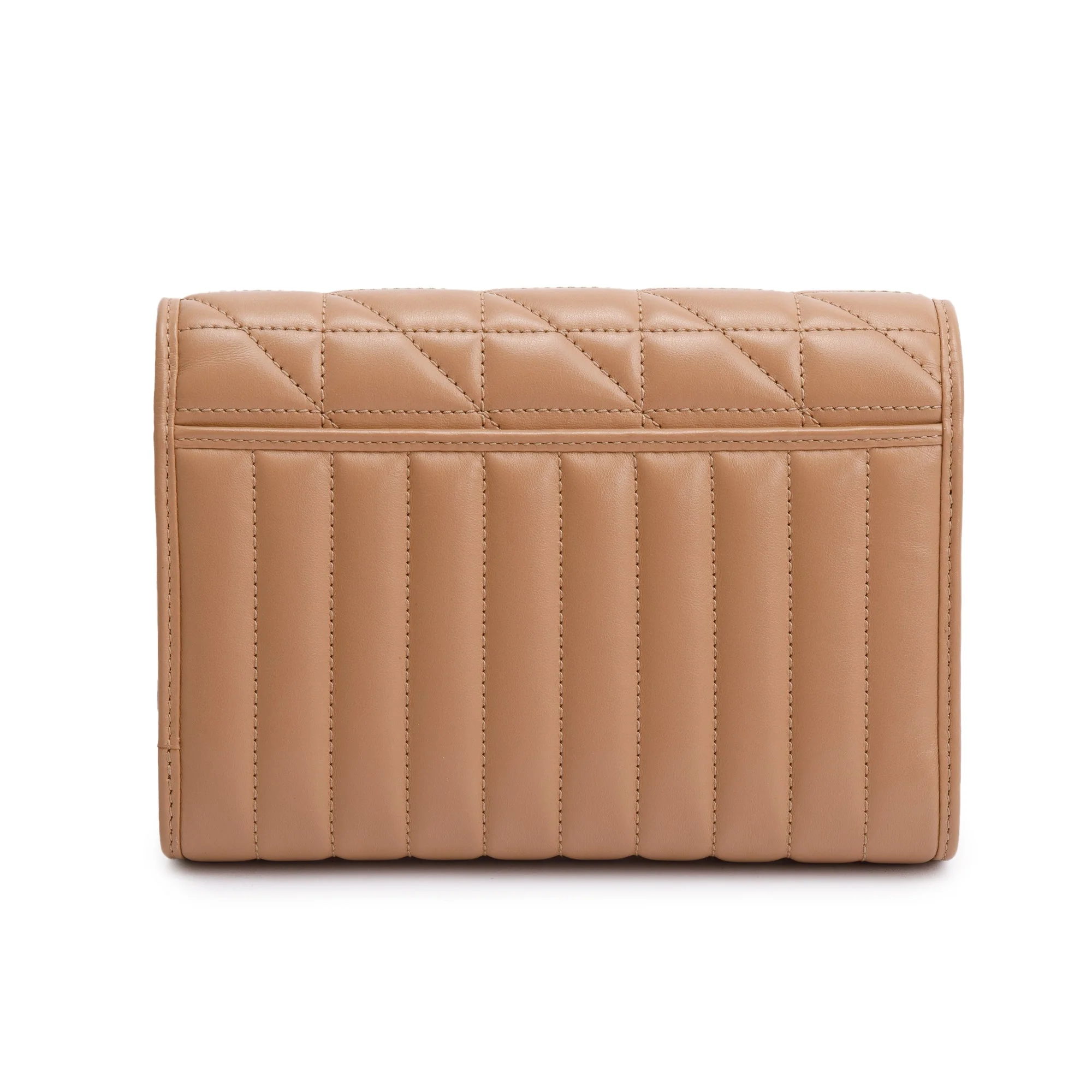 Gucci Beige Calfskin Leather GG Marmont Matelasse Mini Bag w/ Box - Image 6