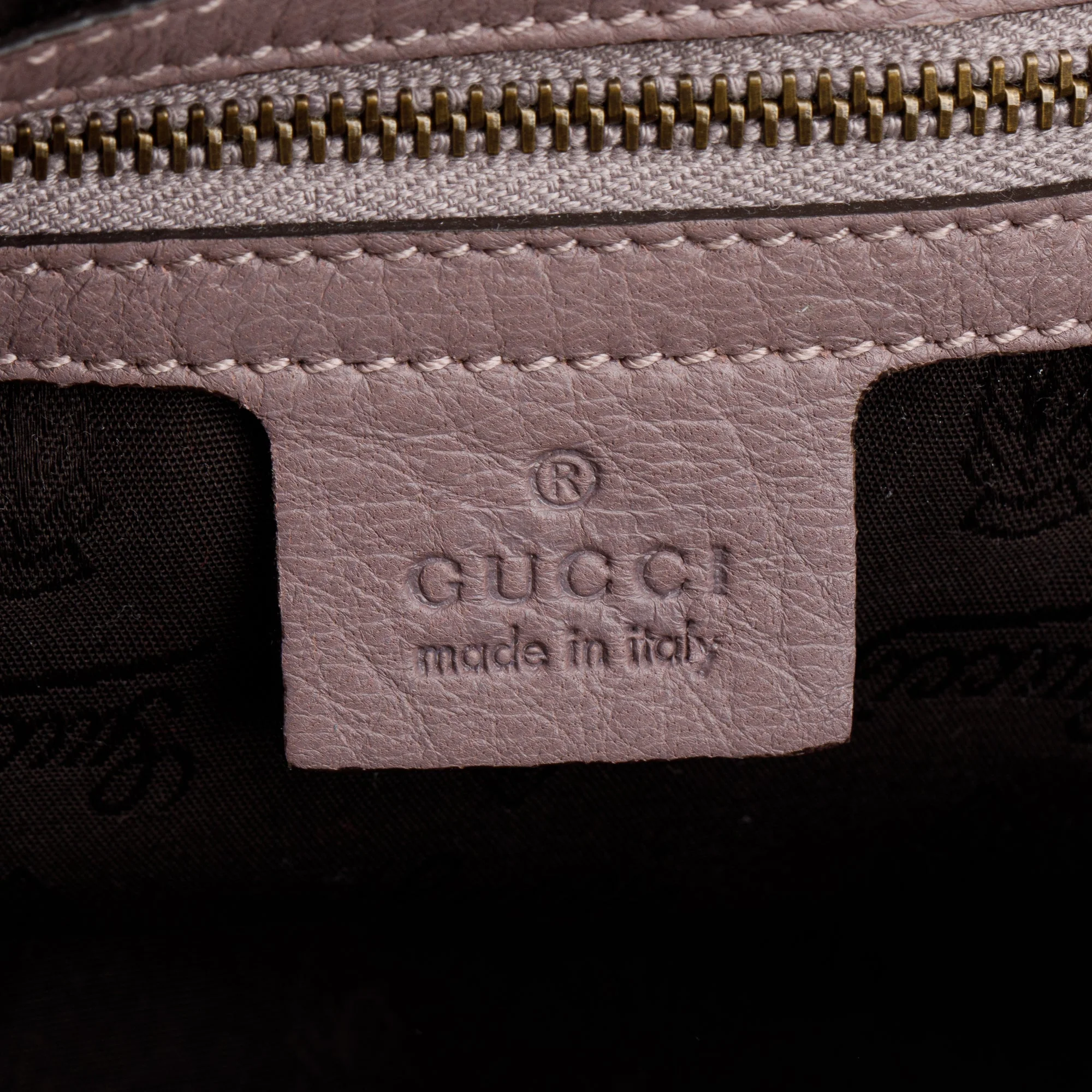 Gucci Beige Calfskin Leather Medium Jungle Bamboo Hobo - Image 6