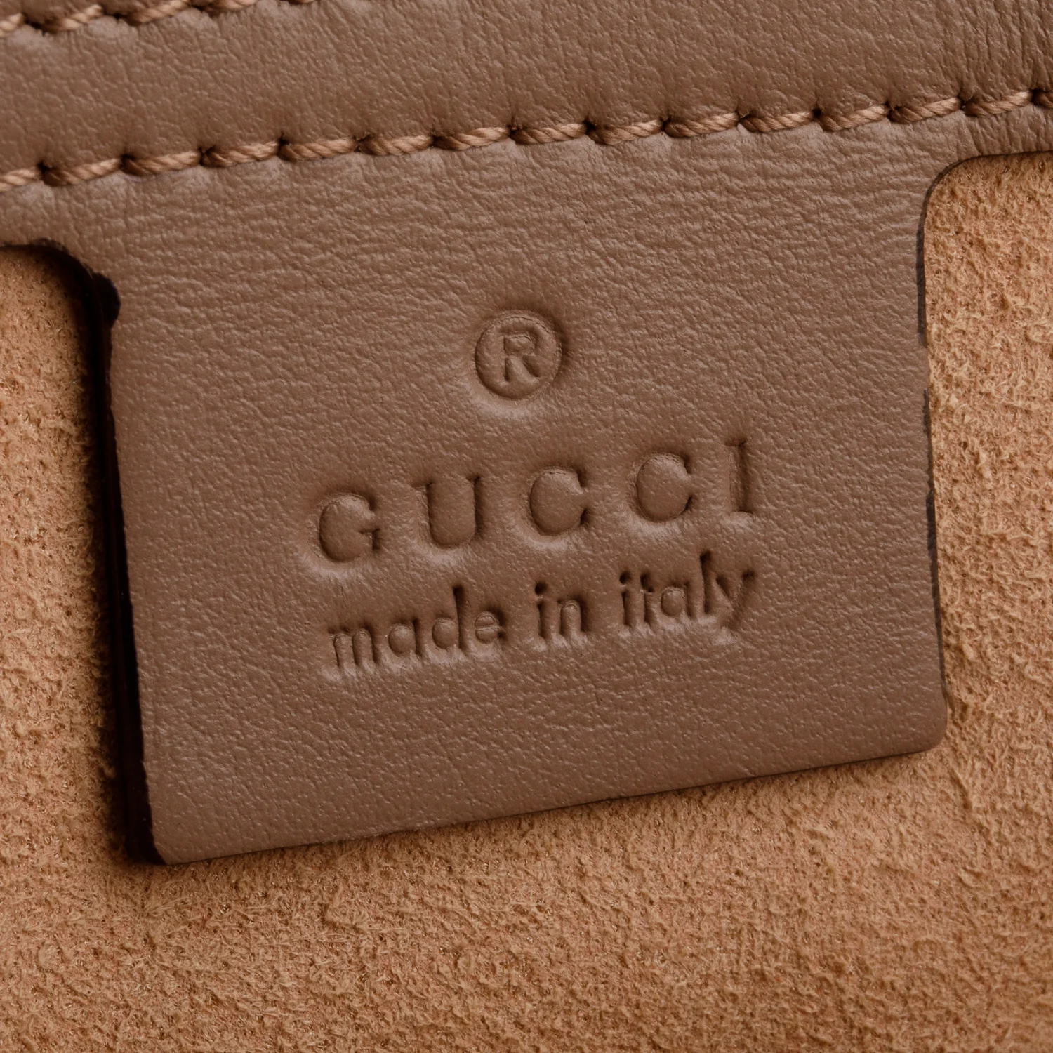 Gucci Beige Calfskin Matelasse GG Marmont Clutch - Image 7