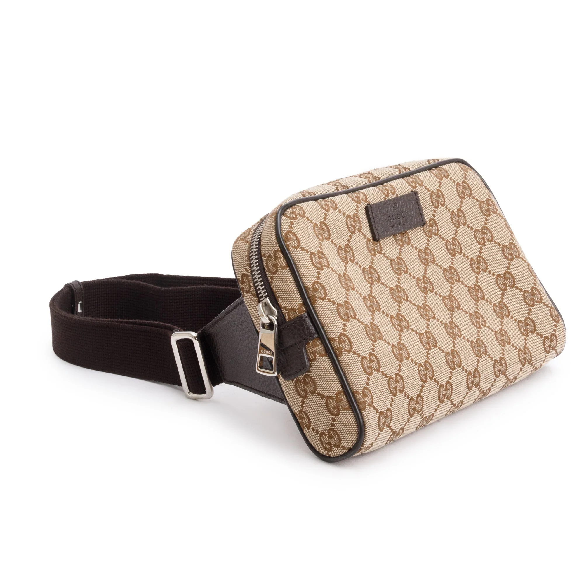 Gucci Beige GG Canvas Belt Bag - Image 2