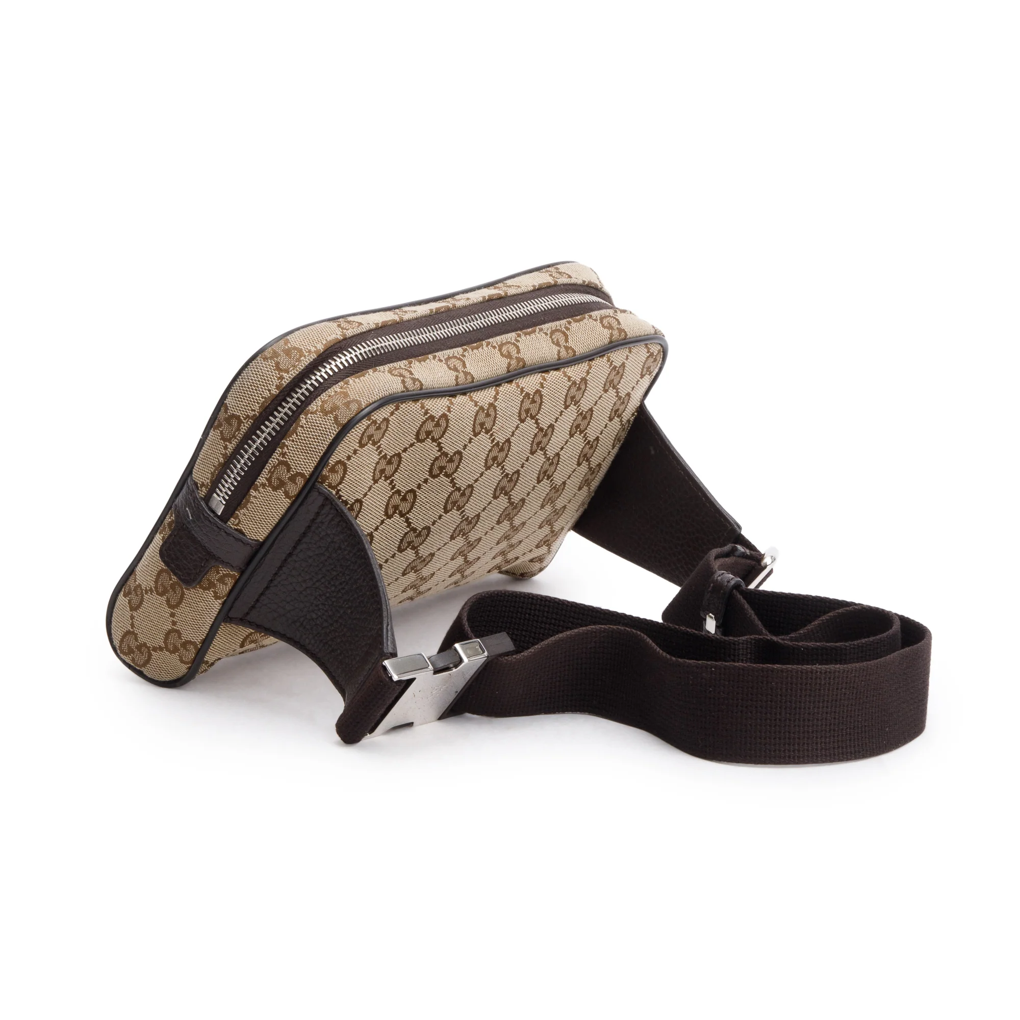 Gucci Beige GG Canvas Belt Bag - Image 4