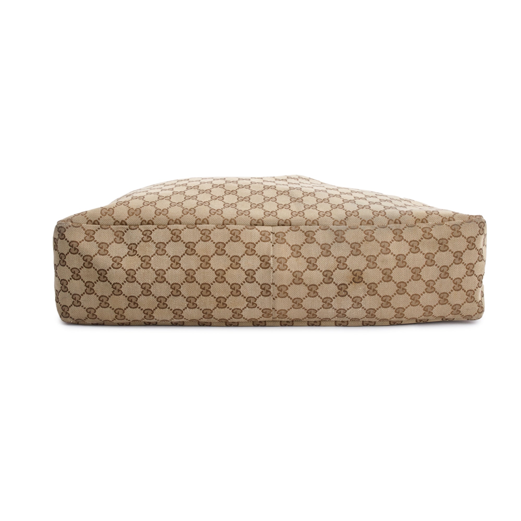 Gucci Beige GG Canvas Large Horsebit Hobo - Image 5