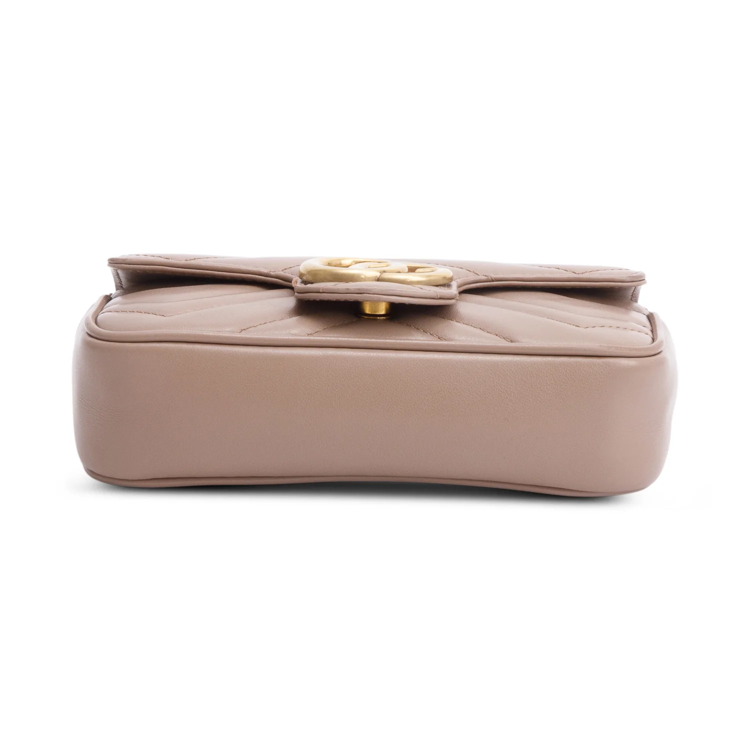 Gucci Beige GG Marmont Matelasse Leather Super Mini Bag w/ Box & Receipt - Image 8