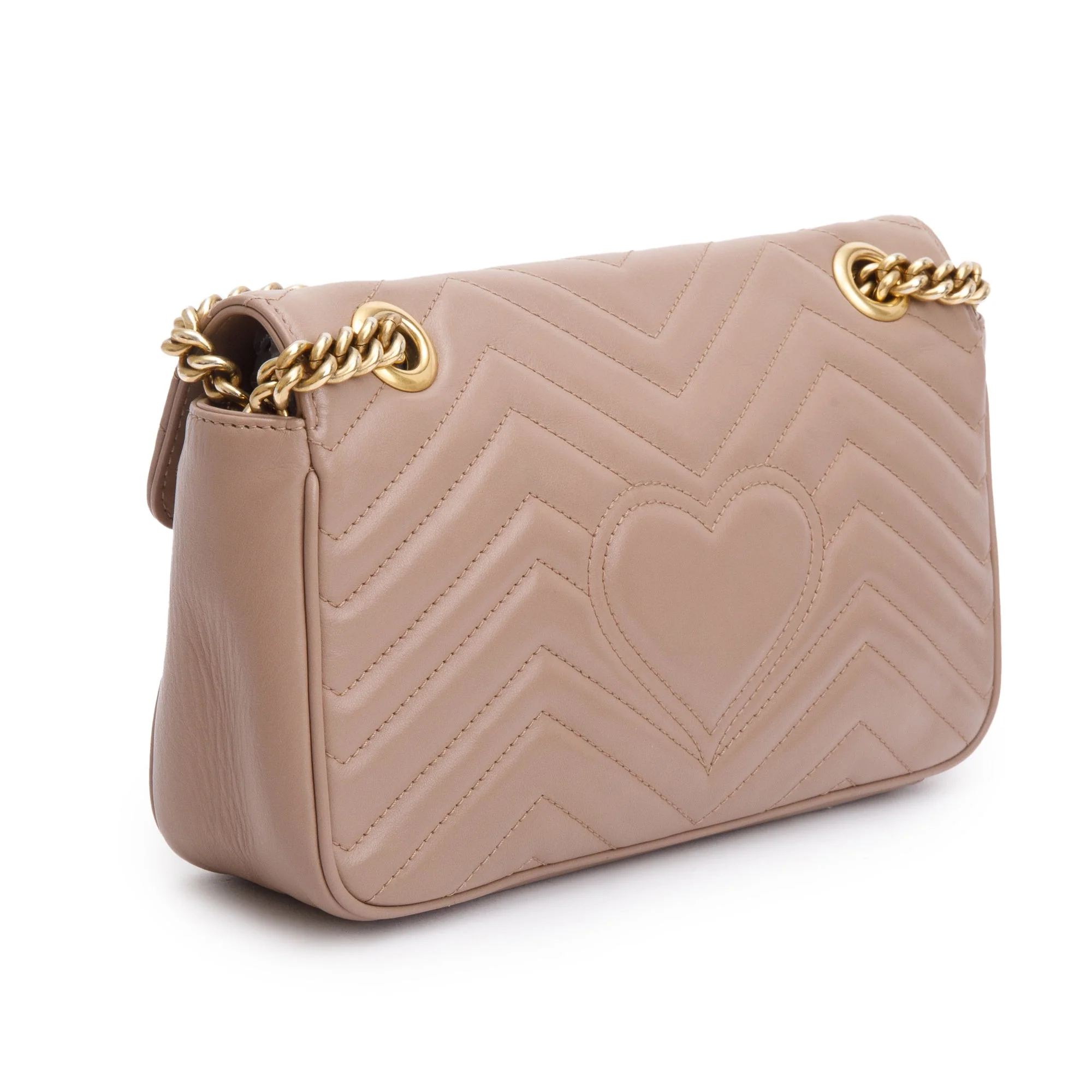 Gucci Beige GG Marmont Matelasse Small Shoulder Bag - Image 6