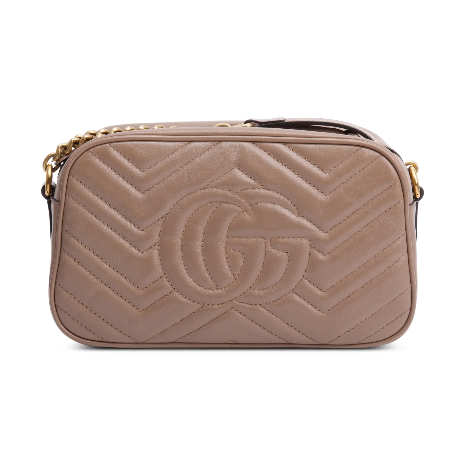 Gucci Beige GG Marmont Matelasse Small Shoulder Bag w/ Box - Image 5