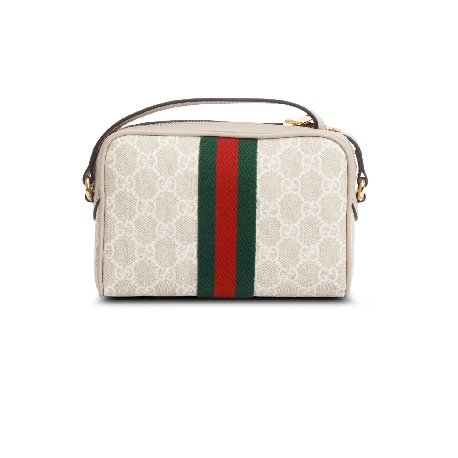 Gucci Beige GG Supreme Web Mini Ophidia Crossbody Bag w/ Box - Image 6
