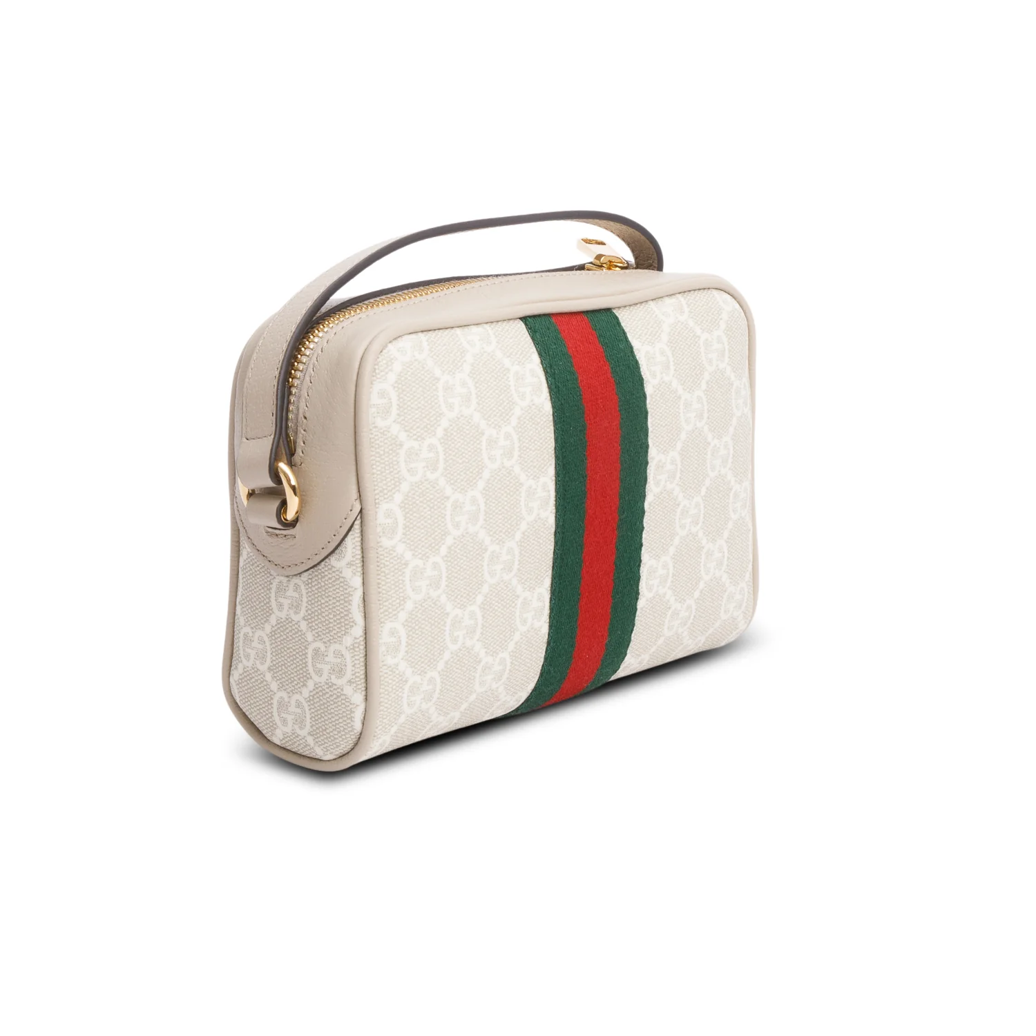 Gucci Beige GG Supreme Web Mini Ophidia Crossbody Bag w/ Box - Image 7
