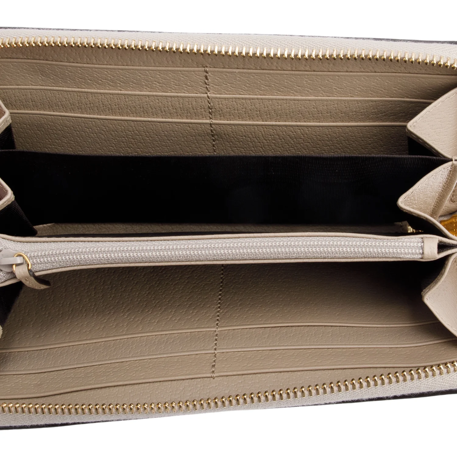 Gucci Beige GG Supreme Web Ophidia Zip Around Wallet - Image 5