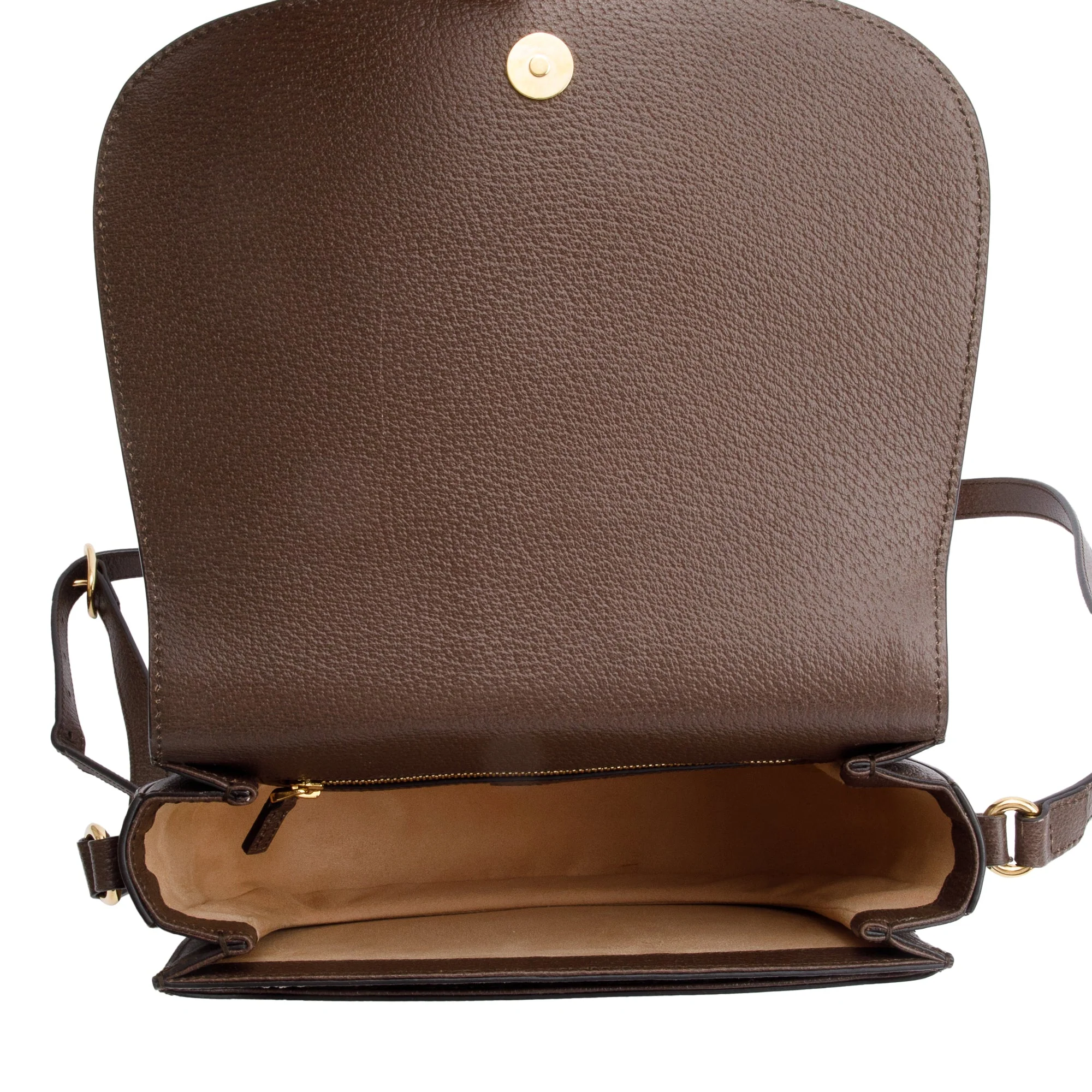 Gucci Beige GG Supreme Web Small Ophidia Flap Messenger Bag w/ Box - Image 13
