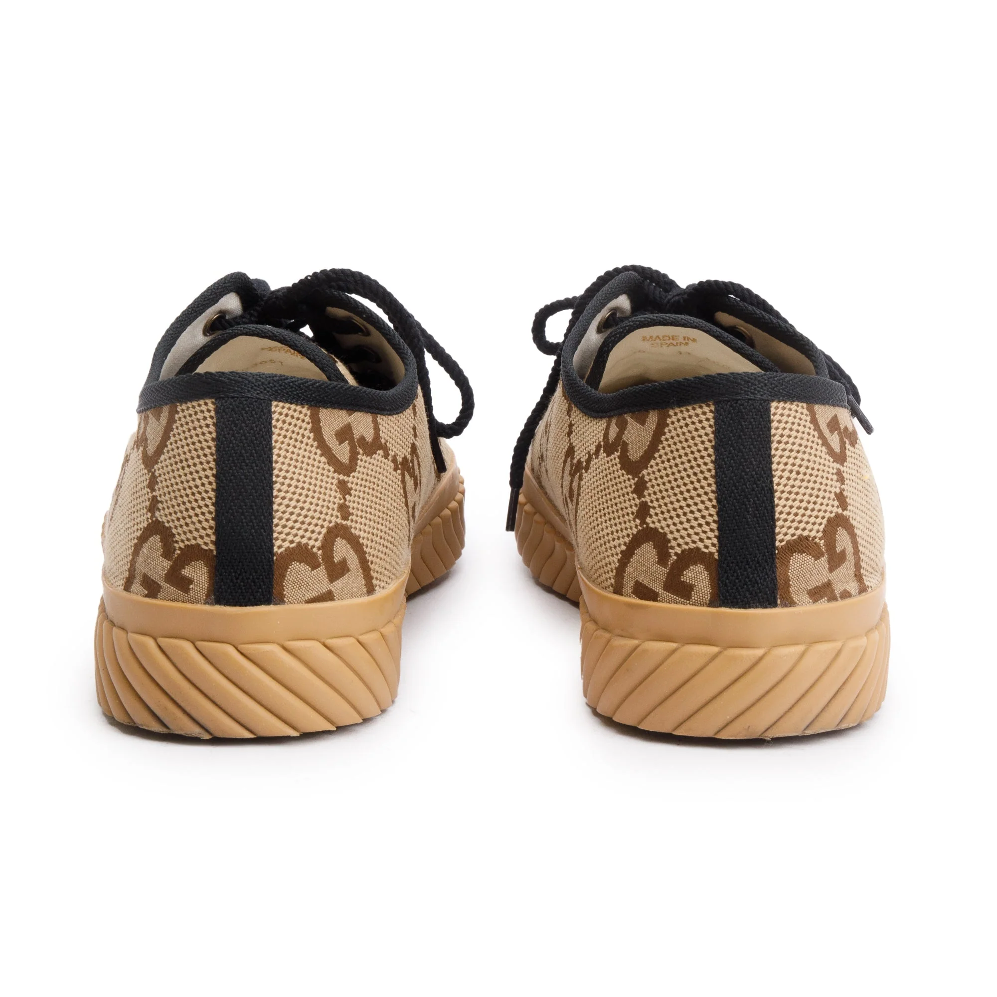 Gucci Beige Maxi GG Canvas Low Sneakers, Size 11 w/ Box - Image 6