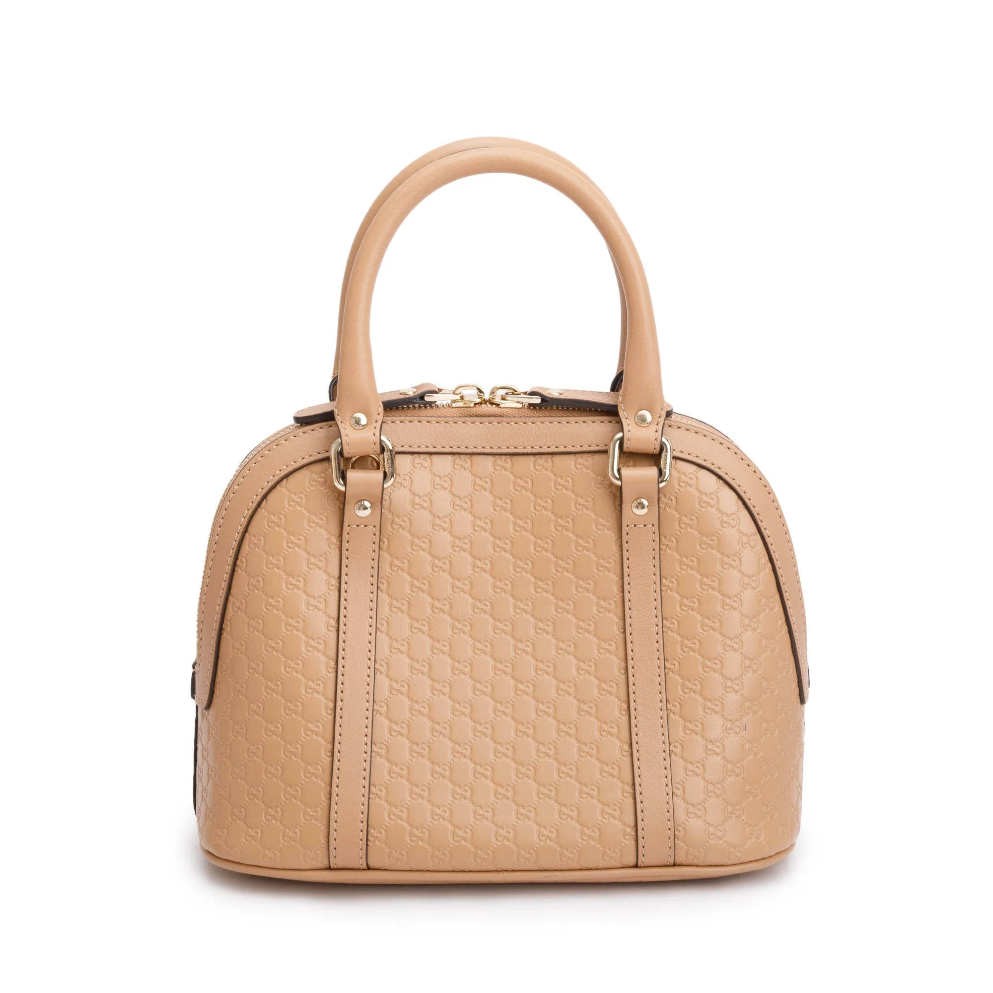 Gucci Beige Microguccissima Leather Mini Dome Bag w/ Strap - Image 5