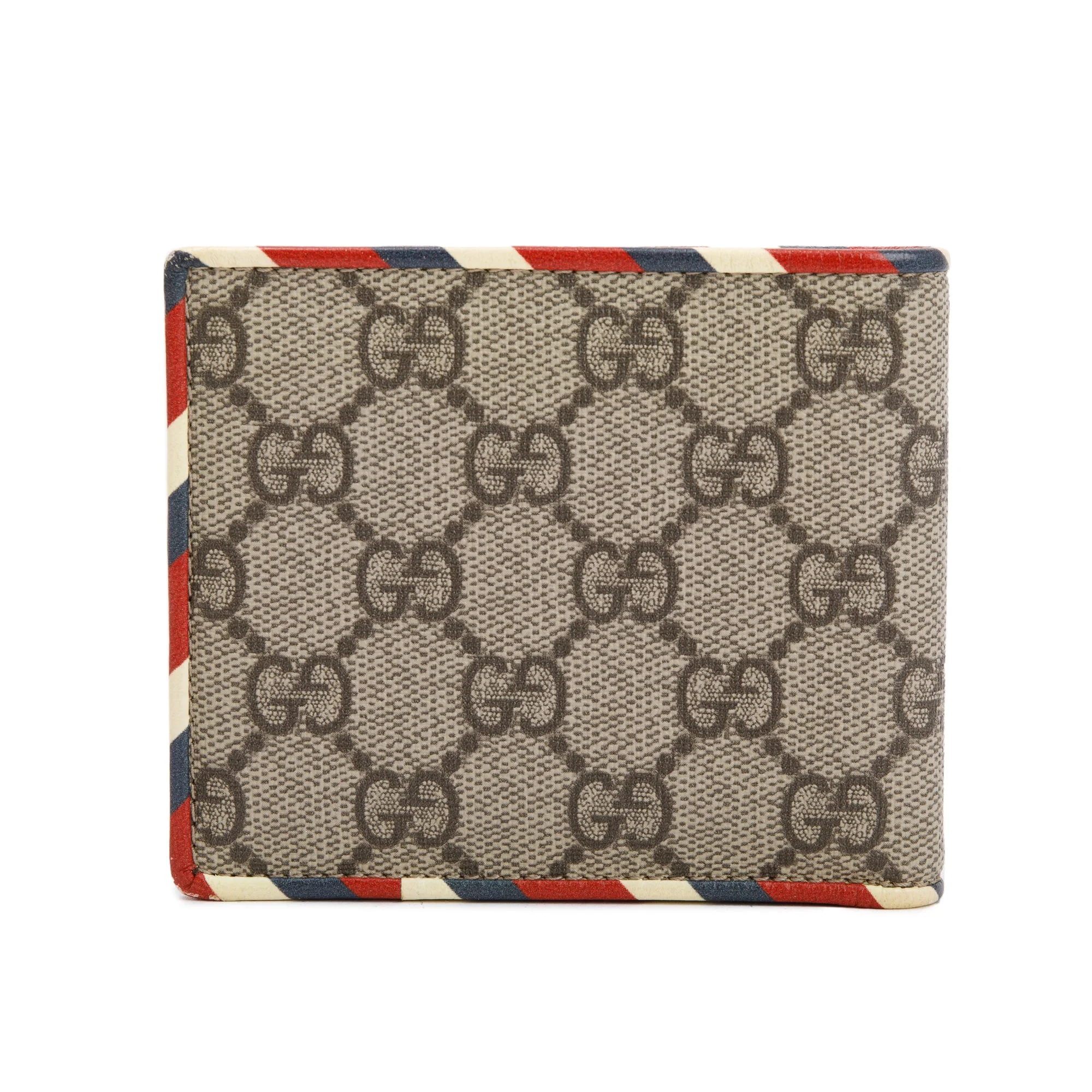 Gucci Beige & Multicolour Courrier GG Supreme Bifold Wallet - Image 3
