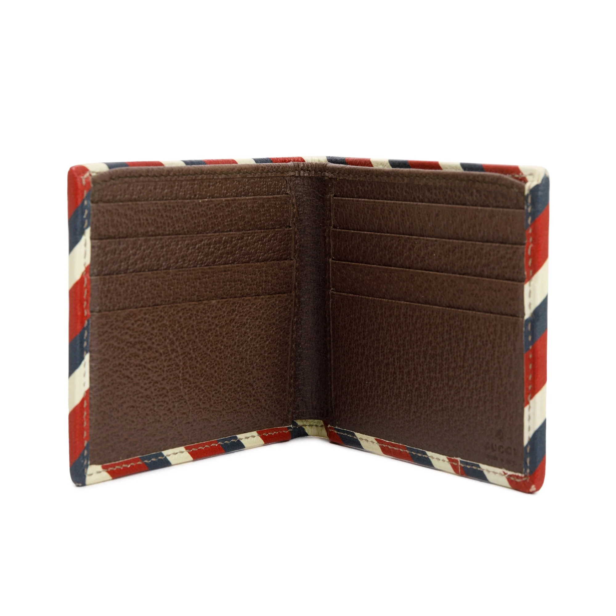 Gucci Beige & Multicolour Courrier GG Supreme Bifold Wallet - Image 4
