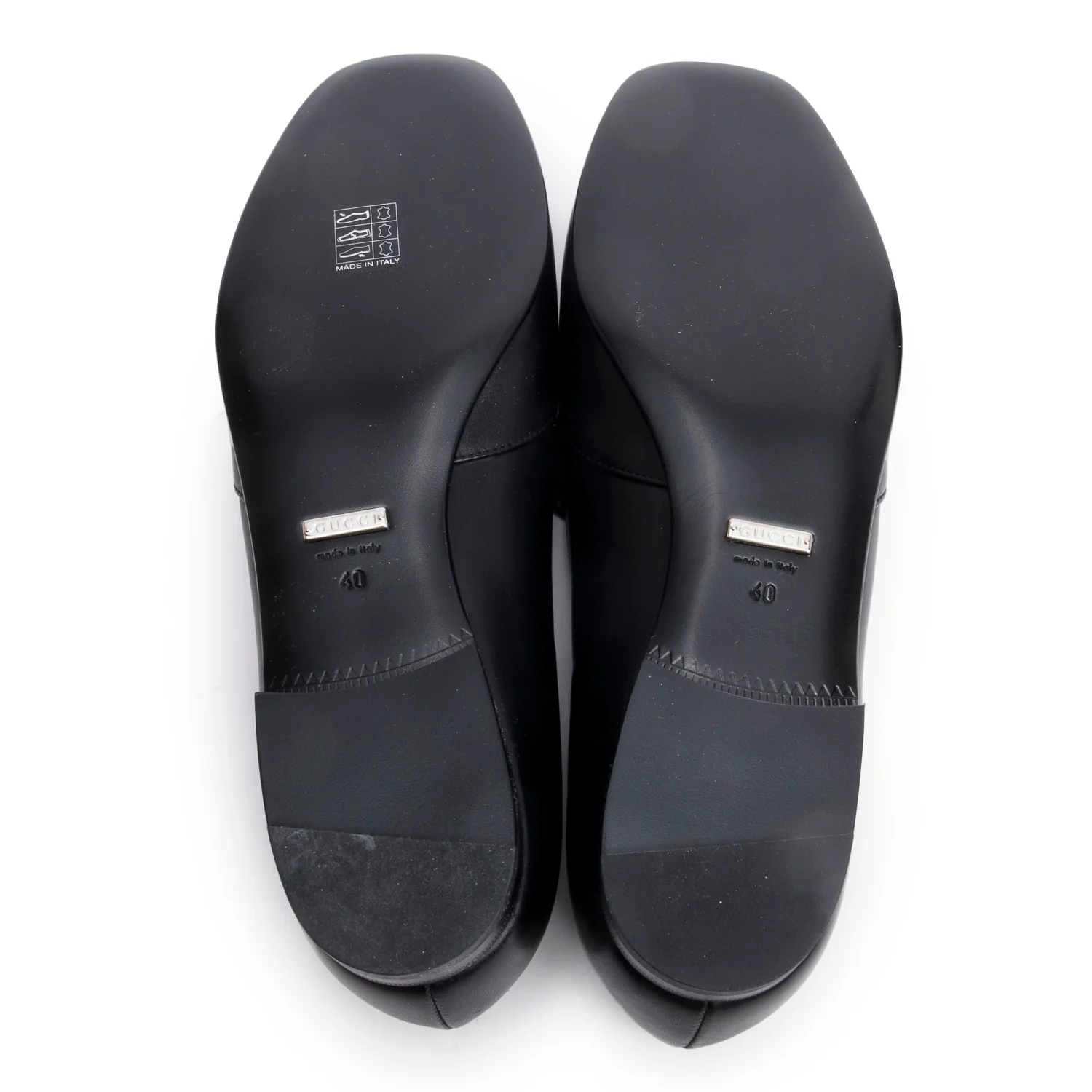 Gucci Black Calfskin Leather Horsebit Accent Loafers, Size 40 w/ Box - Image 6